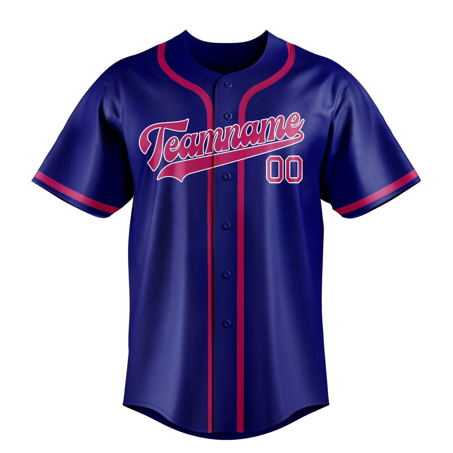 Benutzerdefiniertes Professionelles Himmelblau Rosarot Baseballtrikot