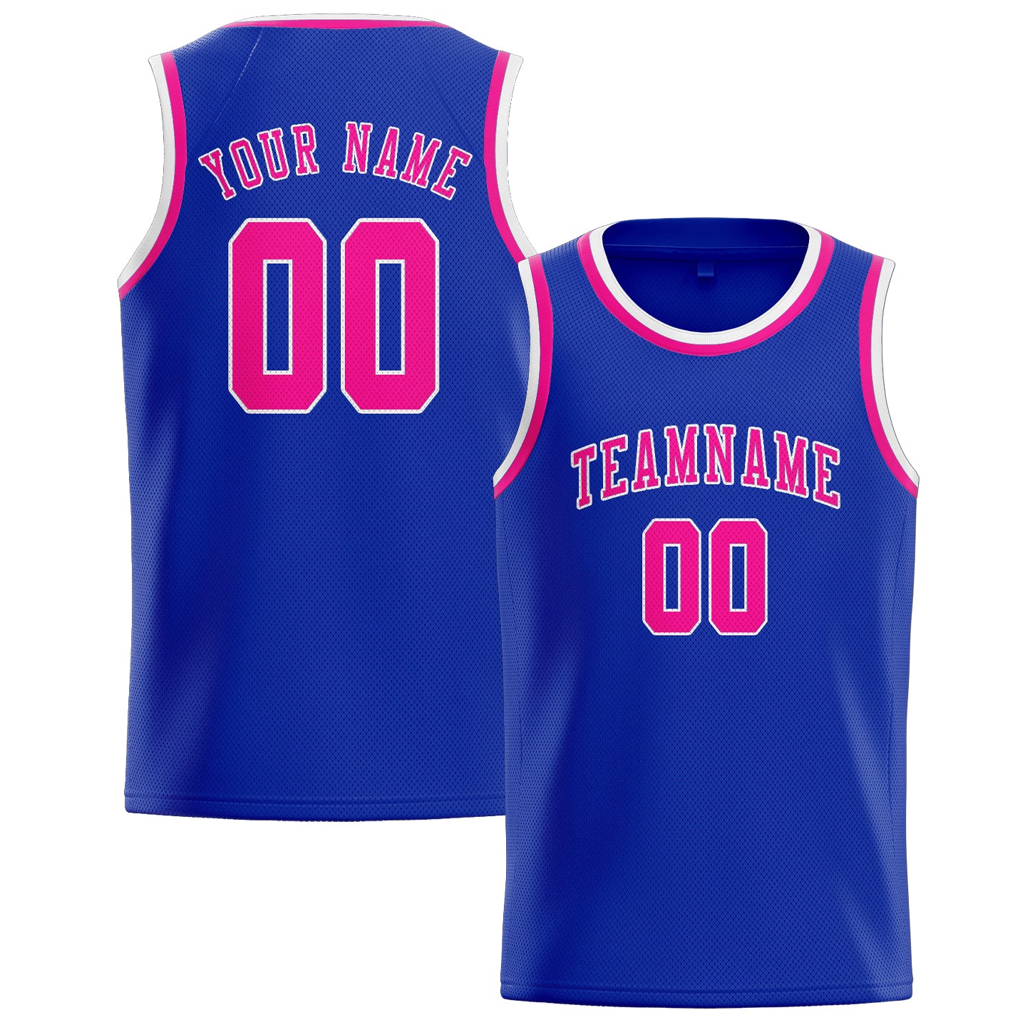 Benutzerdefiniertes Professionelles Himmelblau Rosarot Basketballtrikot