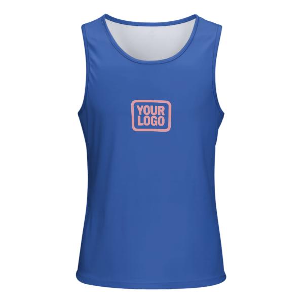 Maßgeschneidertes Himmelblau Rosa Herren Tanktop