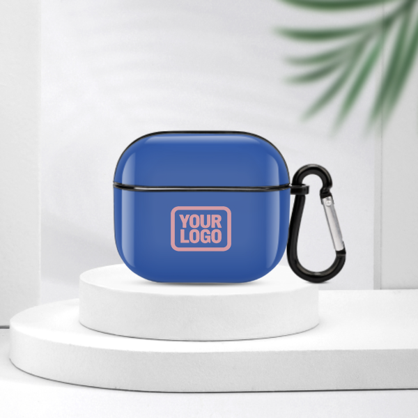 Maßgeschneidertes Himmelblau Rosa AirPods-Hülle (3. Generation)