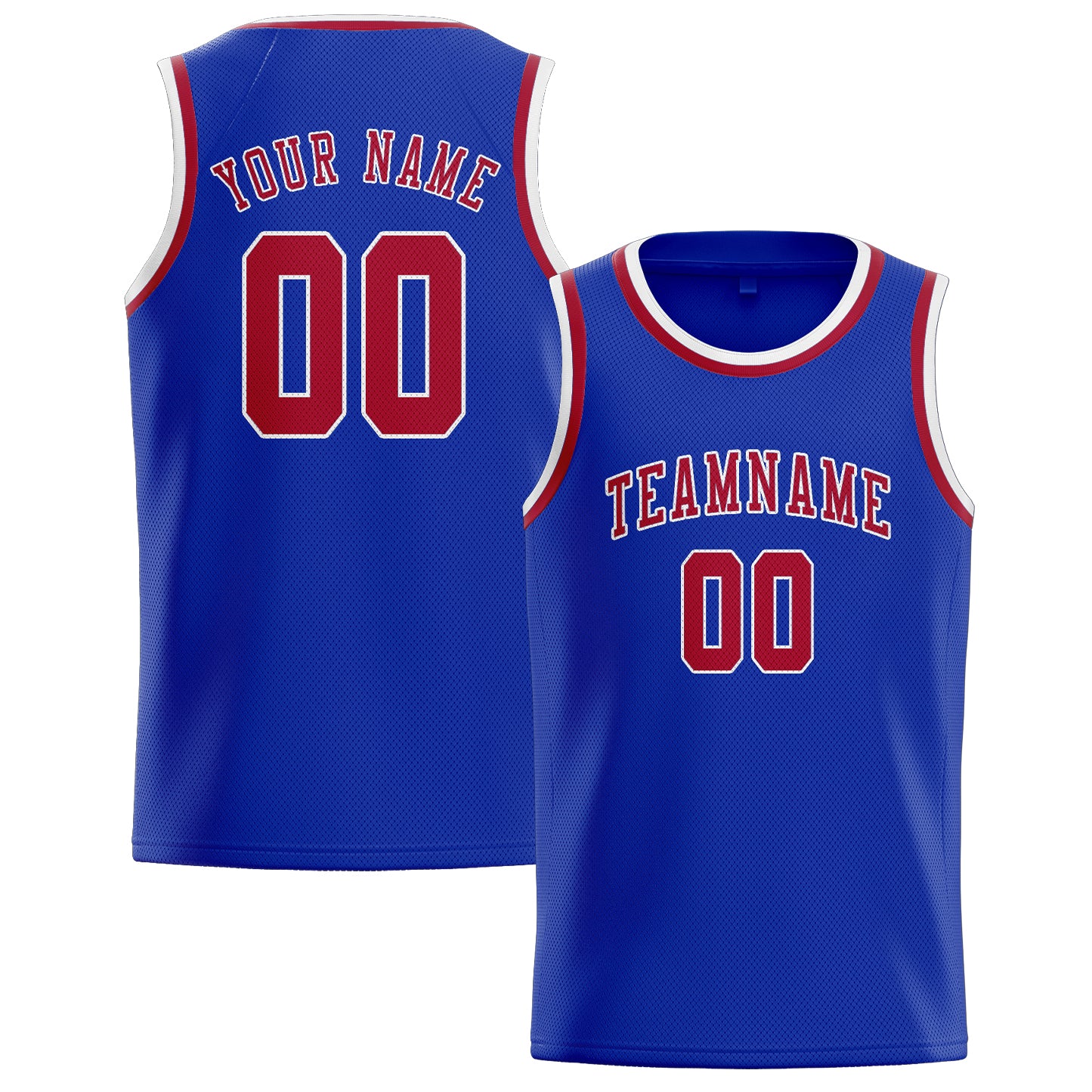Benutzerdefiniertes Professionelles Himmelblau Rot Basketballtrikot