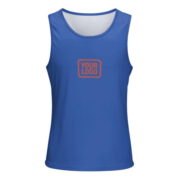 Maßgeschneidertes Himmelblau Kupferrose Herren Tanktop