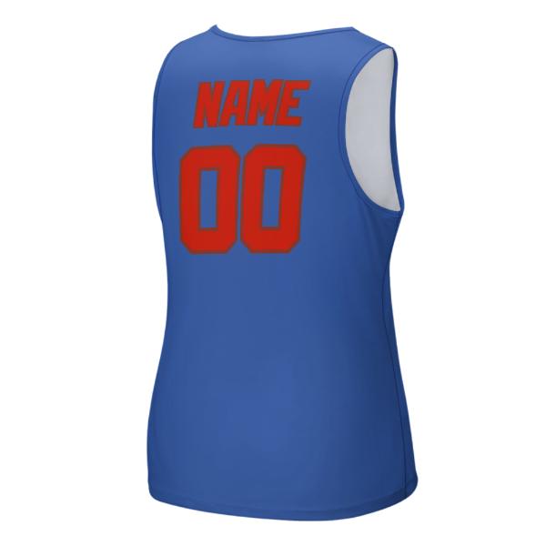Maßgeschneidertes Himmelblau Orangerot Herren Tanktop