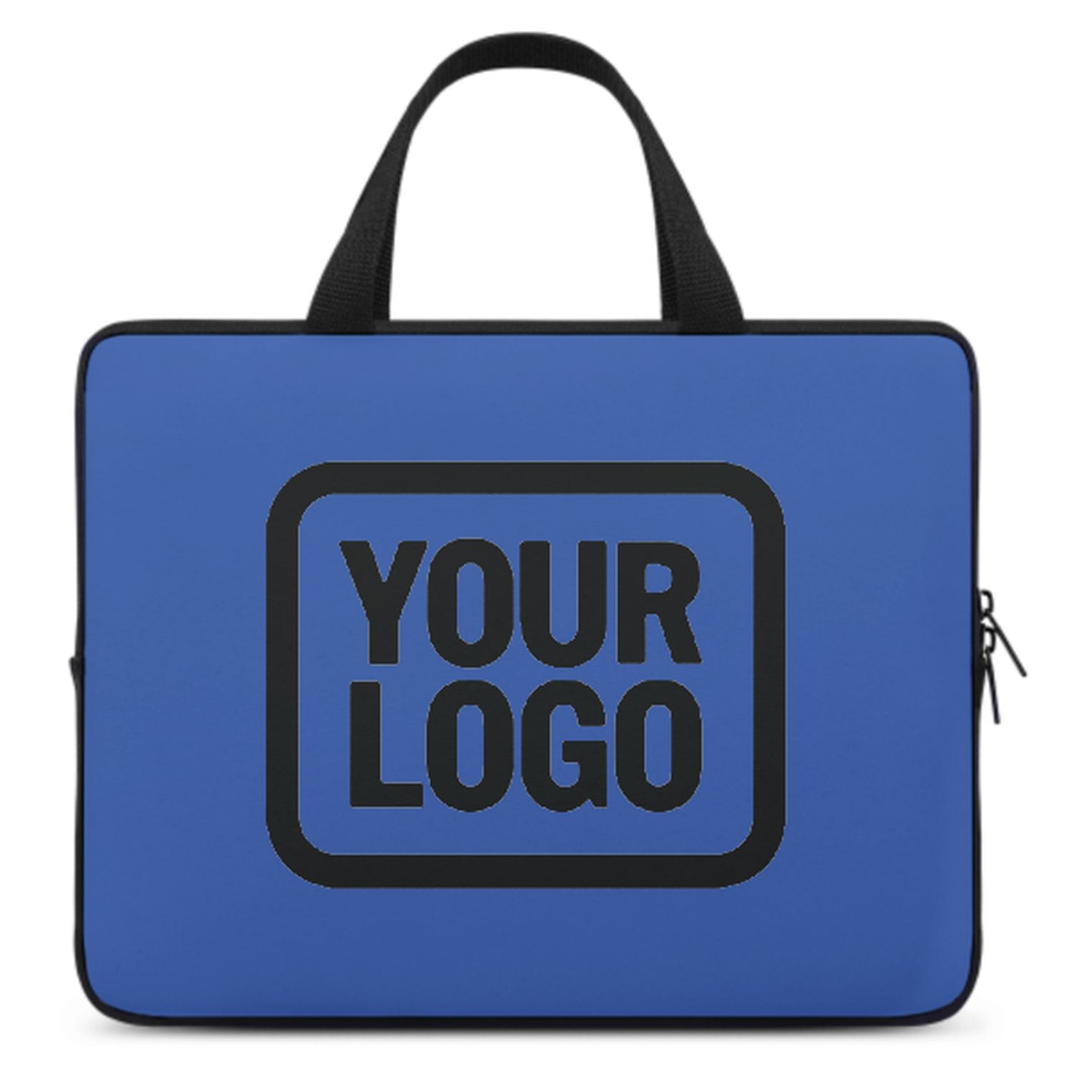 Sac pour ordinateur portable personnalisé bleu ciel noir
