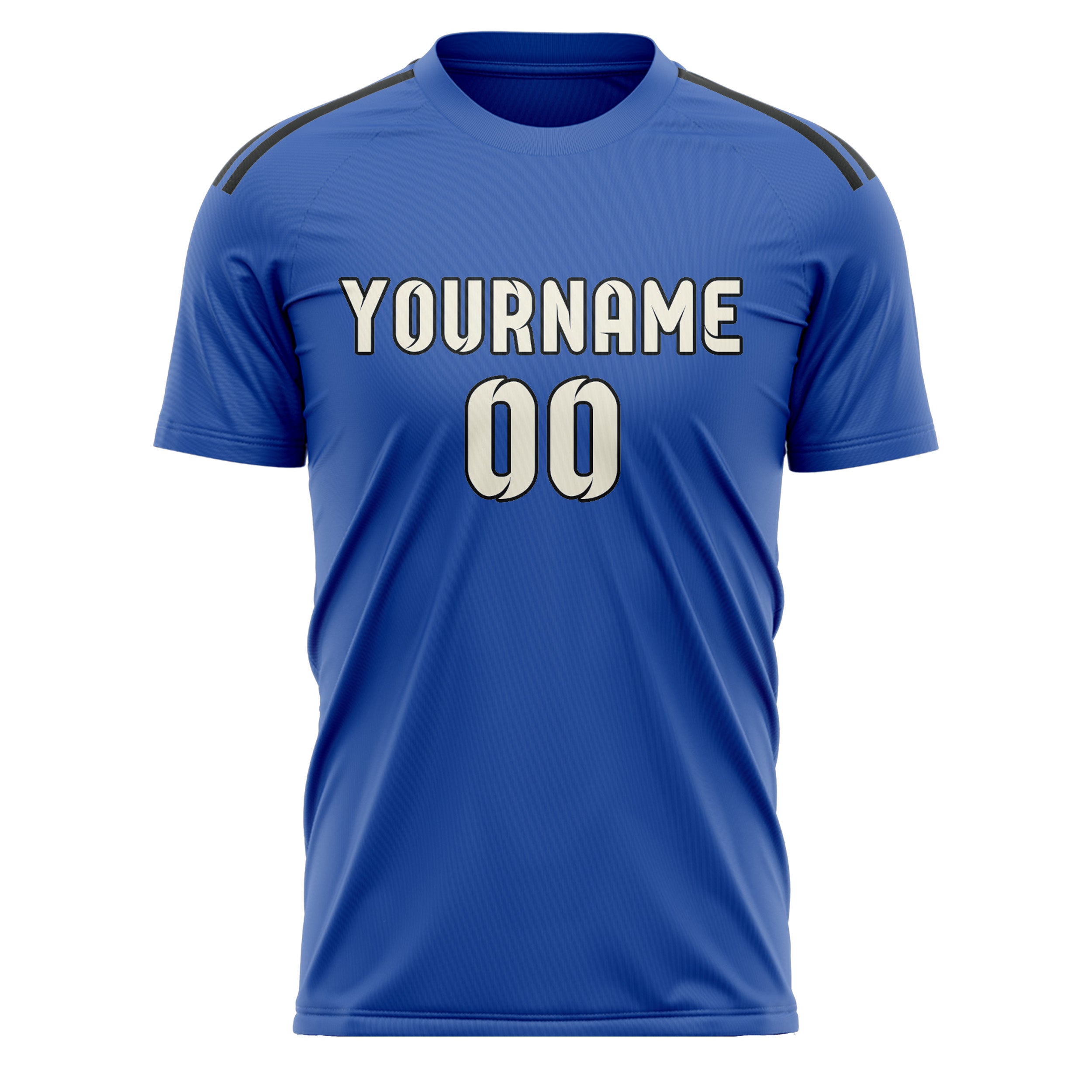 Benutzerdefiniertes Professionelles Himmelblau Beige Fußballtrikot