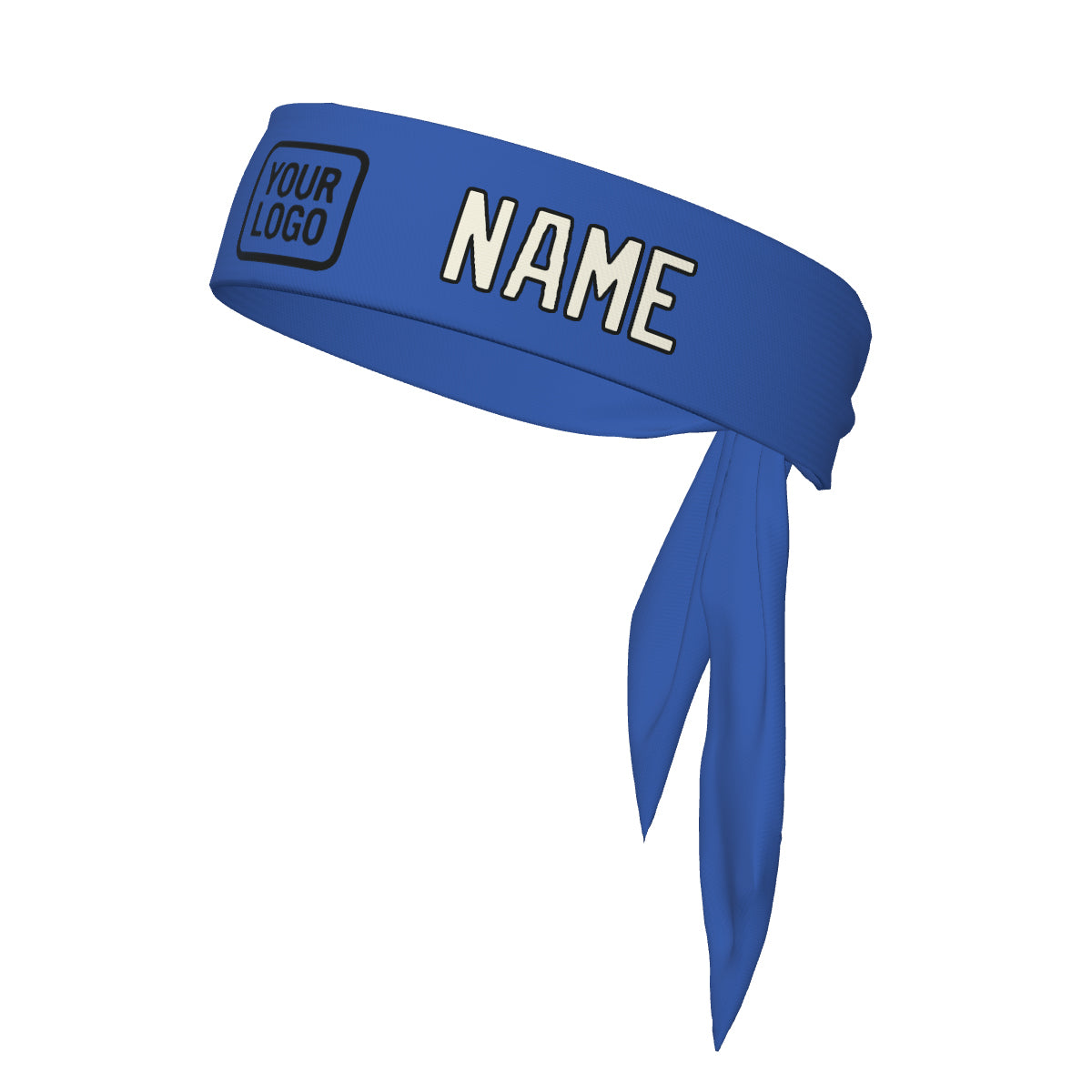 Maßgeschneidertes Himmelblau Beige Stirnband