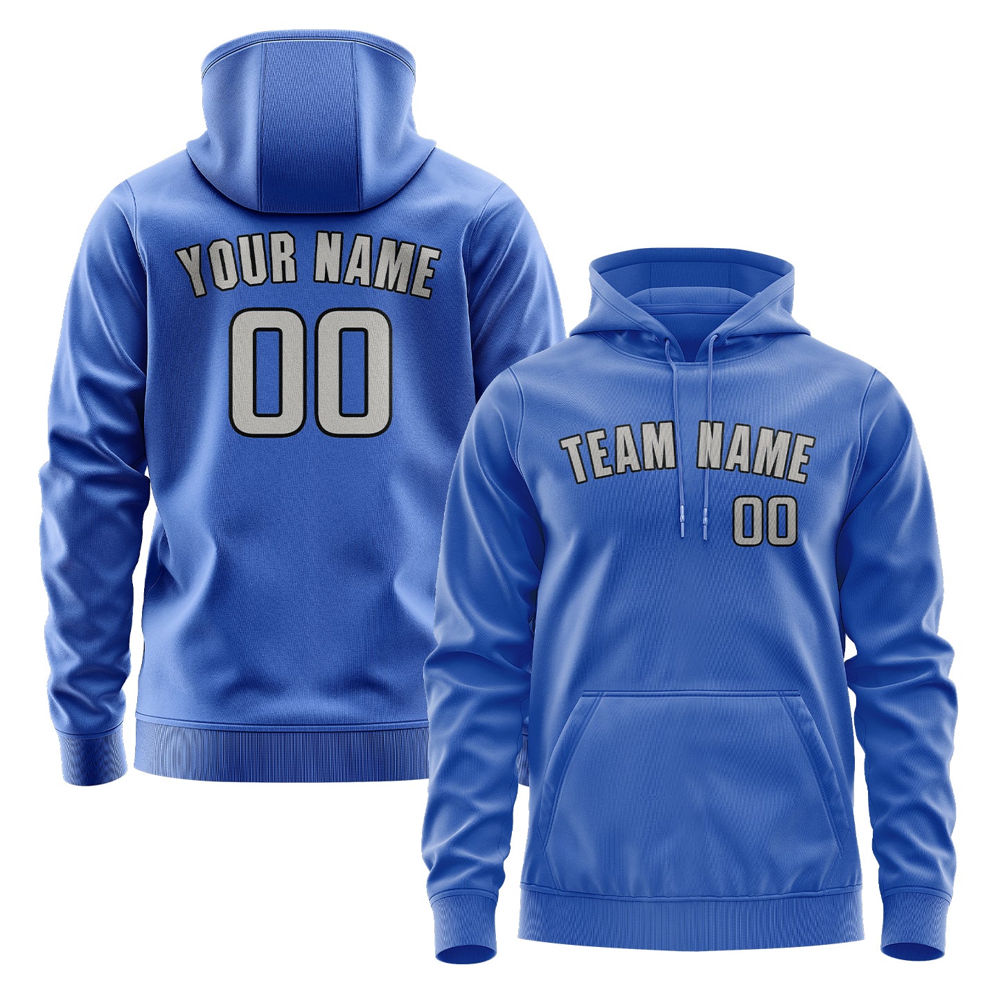 Krejčí -Made Sky Blue Grey Hoodie