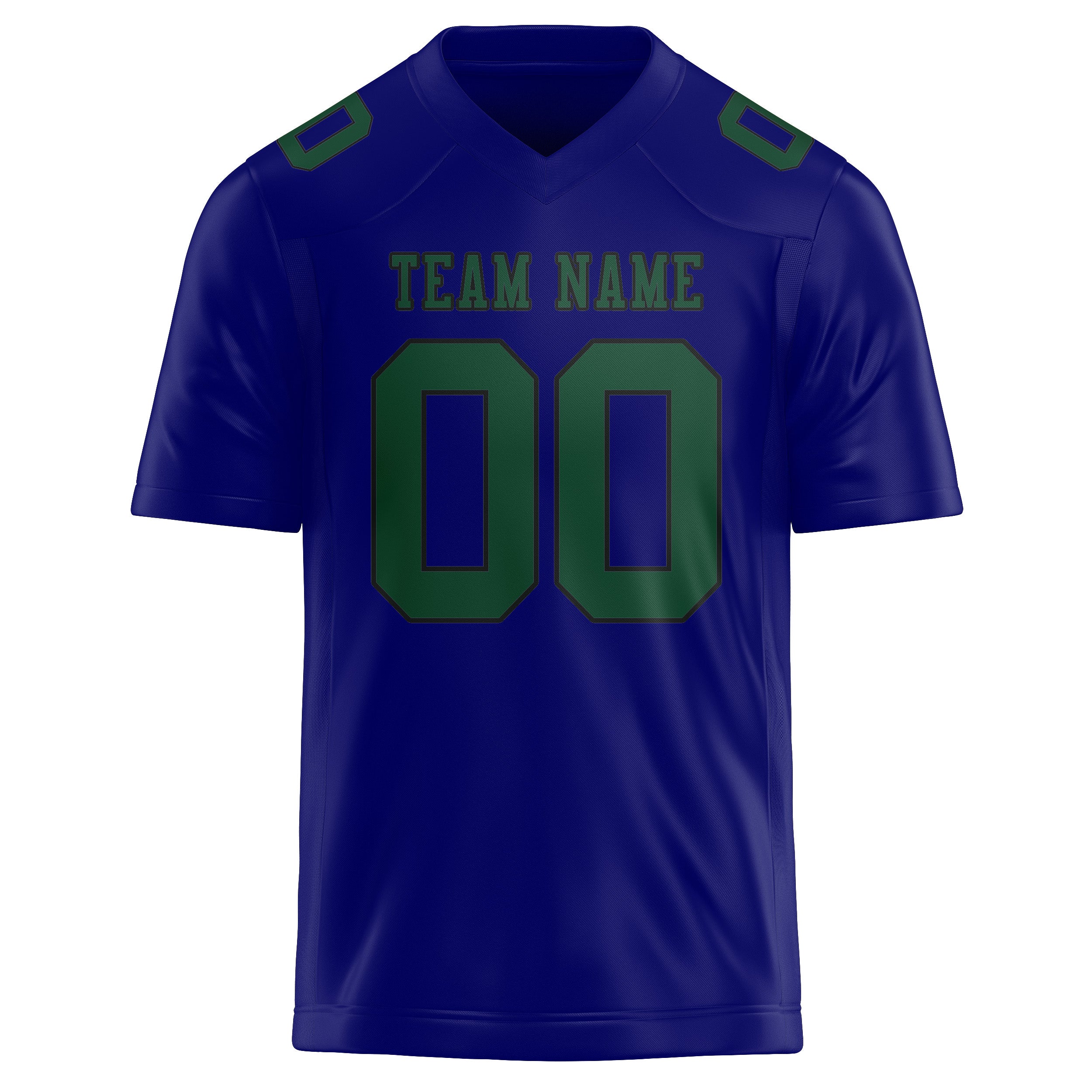 Maglia da rugby professionale personalizzata blu cielo verde muschio