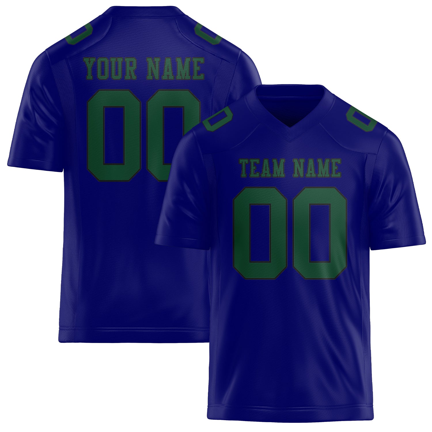 Maglia da rugby professionale personalizzata blu cielo verde muschio