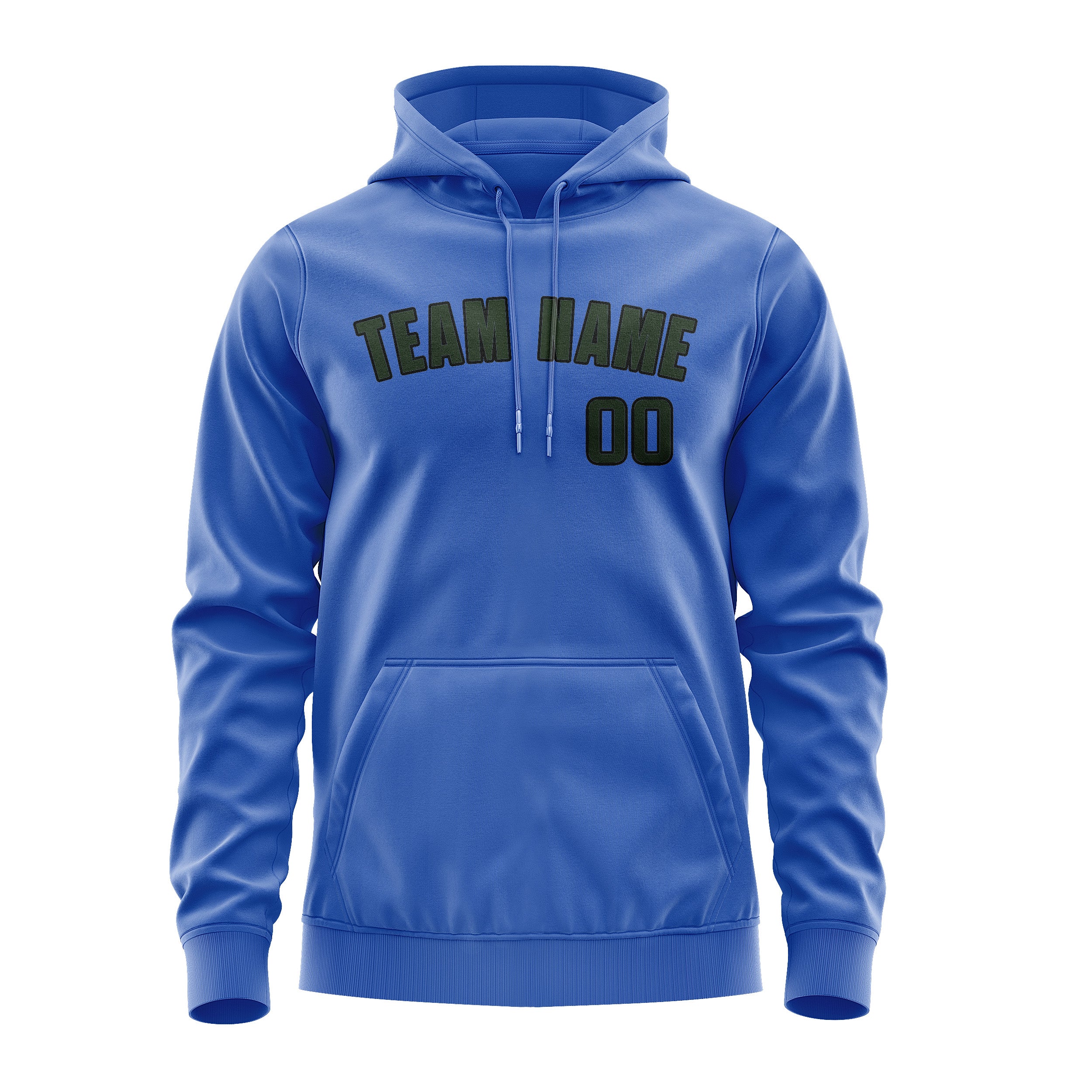 Krejčí -Made Sky Blue Fir Green Hoodie