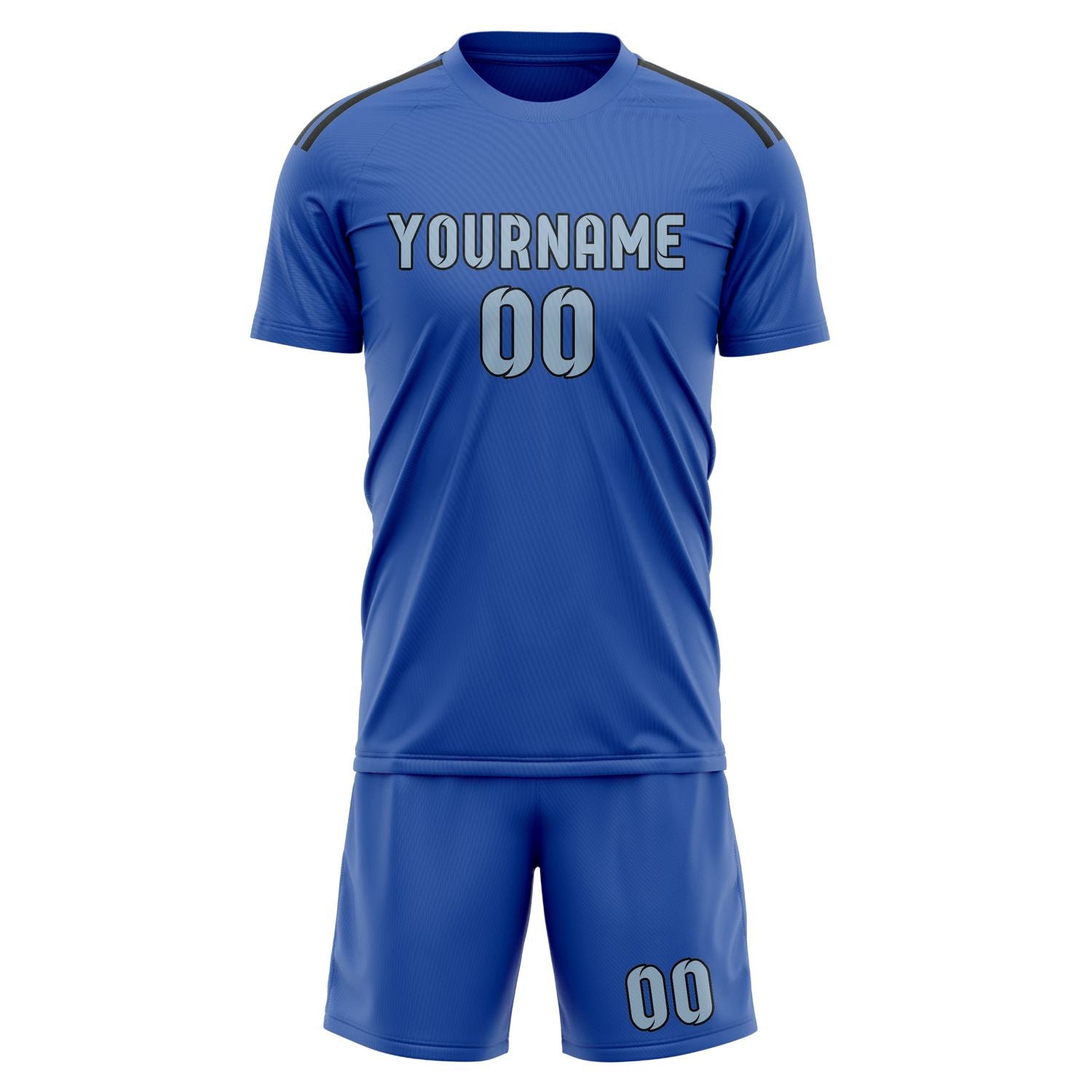 Set di maglie da calcio professionali blu cielo e azzurro su misura