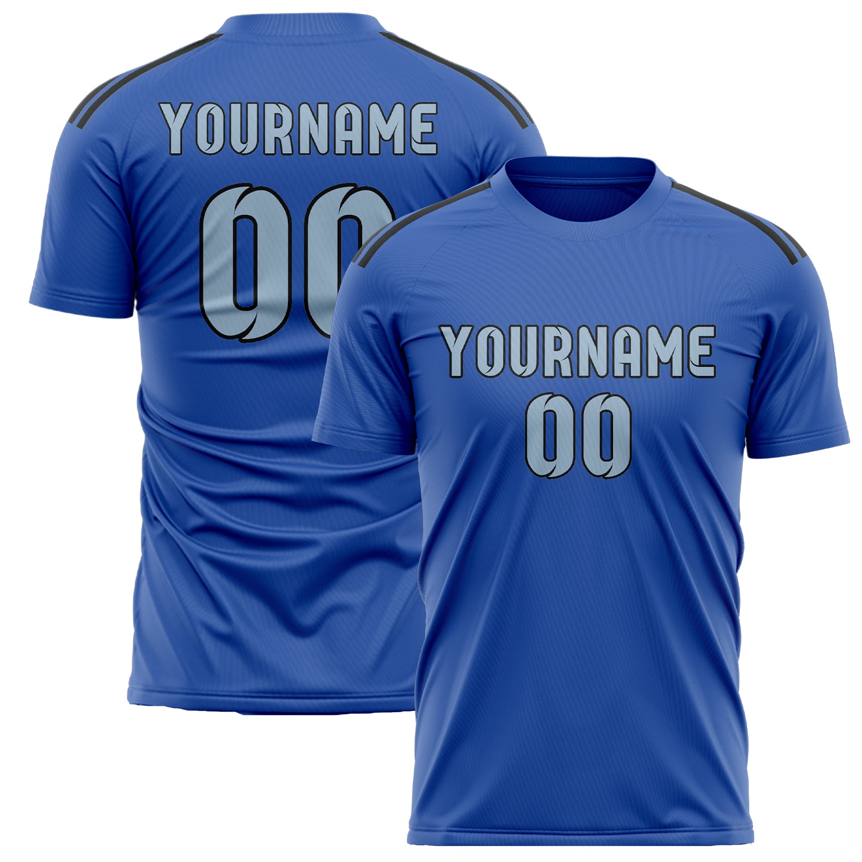 Benutzerdefiniertes Professionelles Himmelblau Hellblau Fußballtrikot