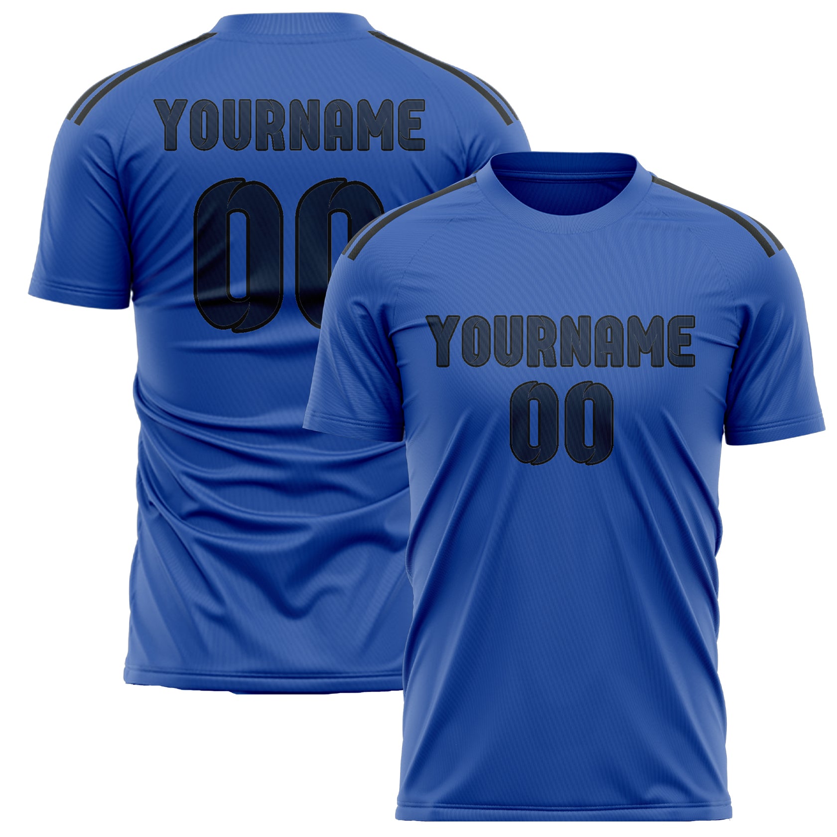 Benutzerdefiniertes Professionelles Himmelblau Marineblau Fußballtrikot