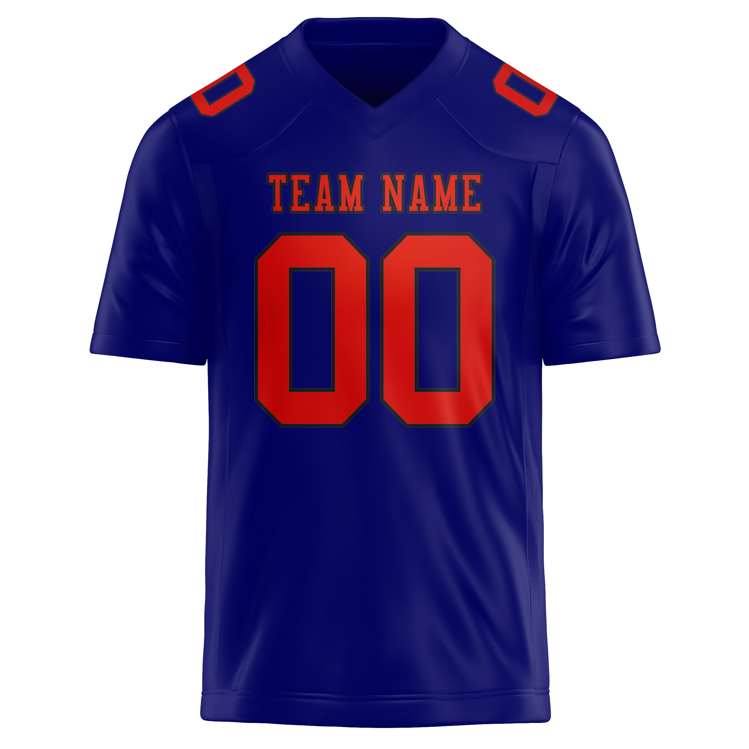 Maglia da rugby professionale personalizzata blu cielo arancione rossa
