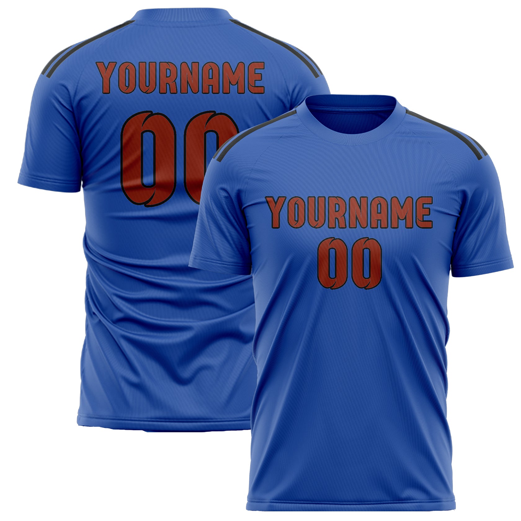Benutzerdefiniertes Professionelles Himmelblau Korallenrot Fußballtrikot