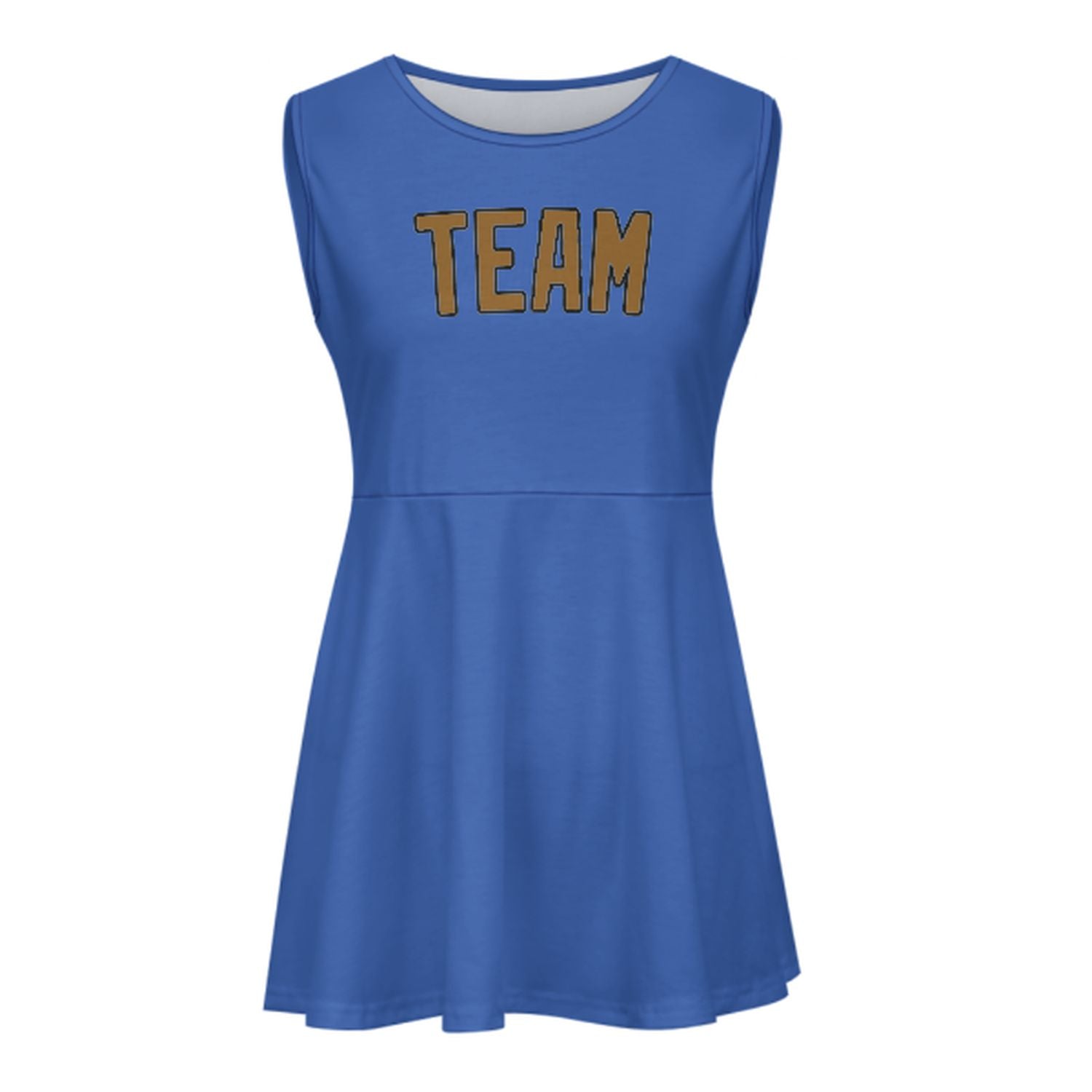 Maßgeschneidertes Himmelblau Khaki Cheerleader-Kleid