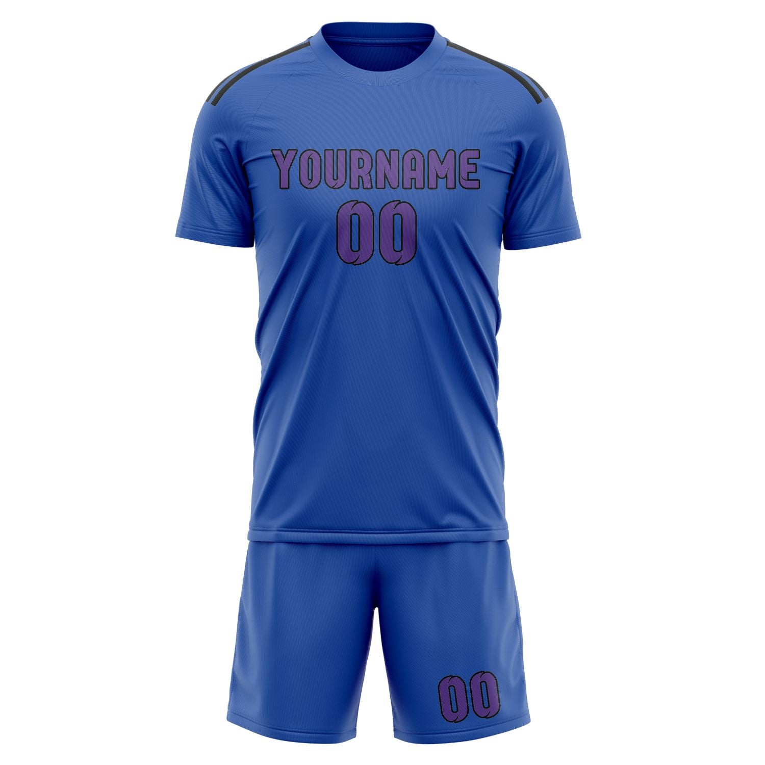 Maßgeschneidertes Professionelles Himmelblau Lavendel Fußballtrikot-Set