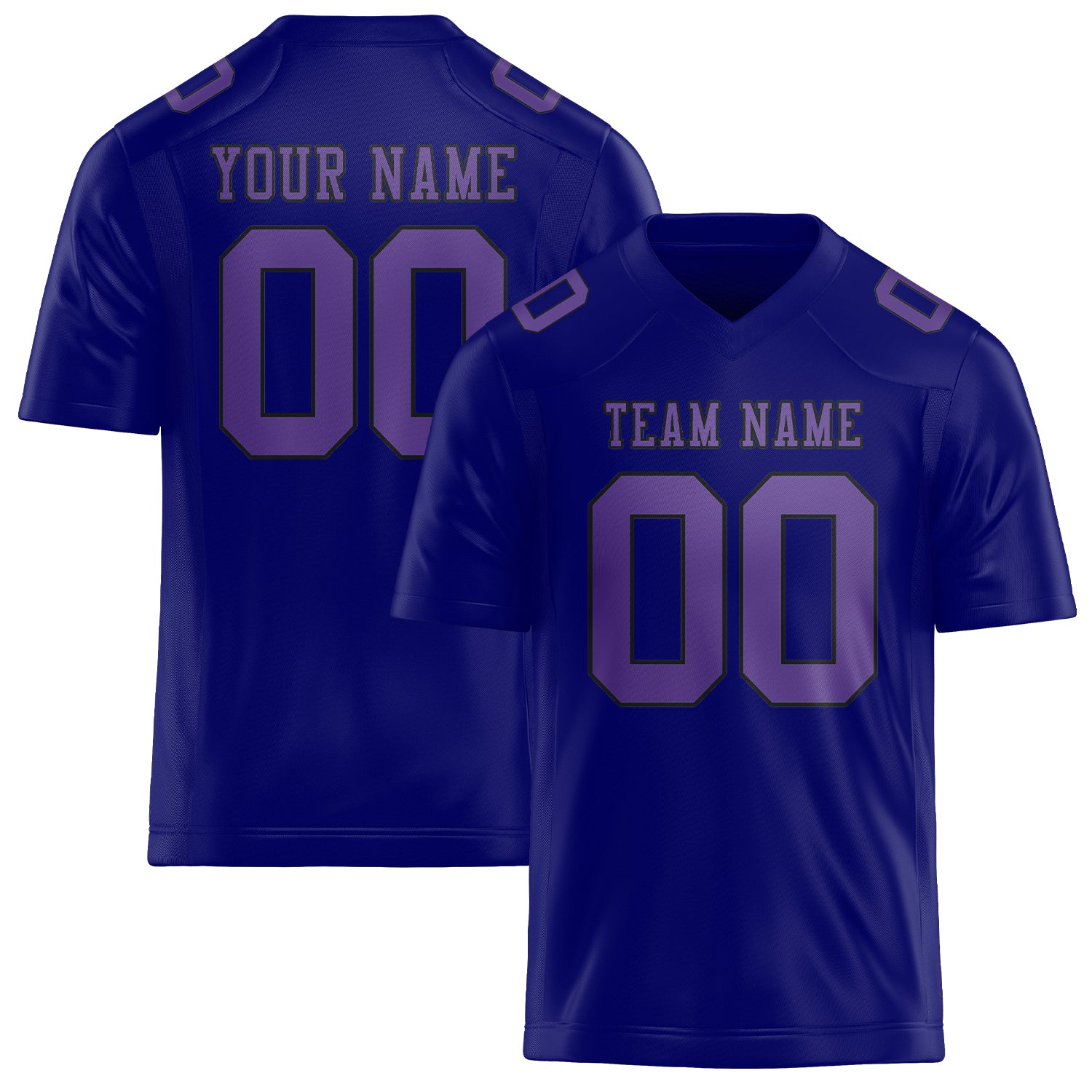 Maglia da rugby professionale personalizzata color lavanda e blu cielo
