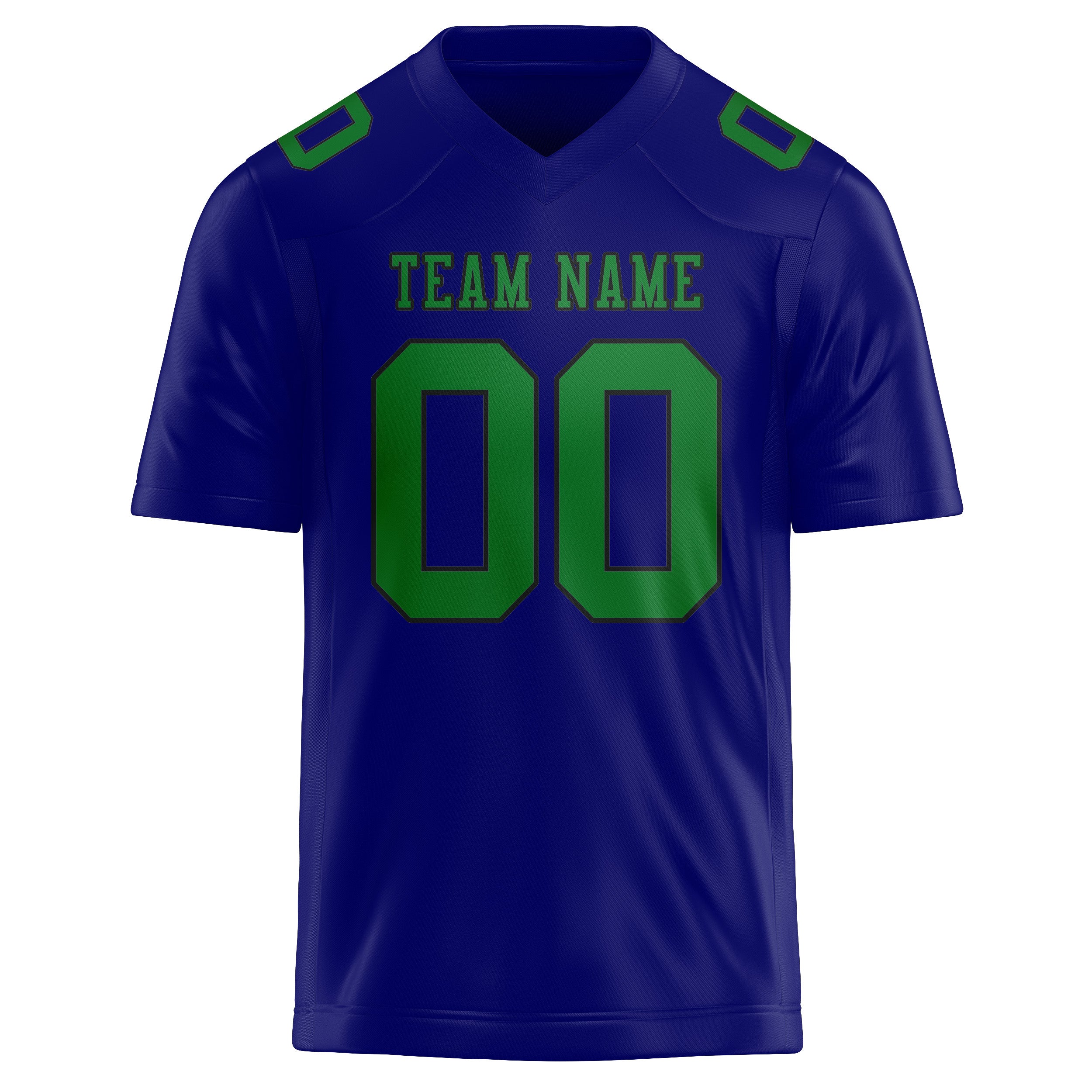 Maglia da rugby professionale personalizzata blu cielo verde smeraldo