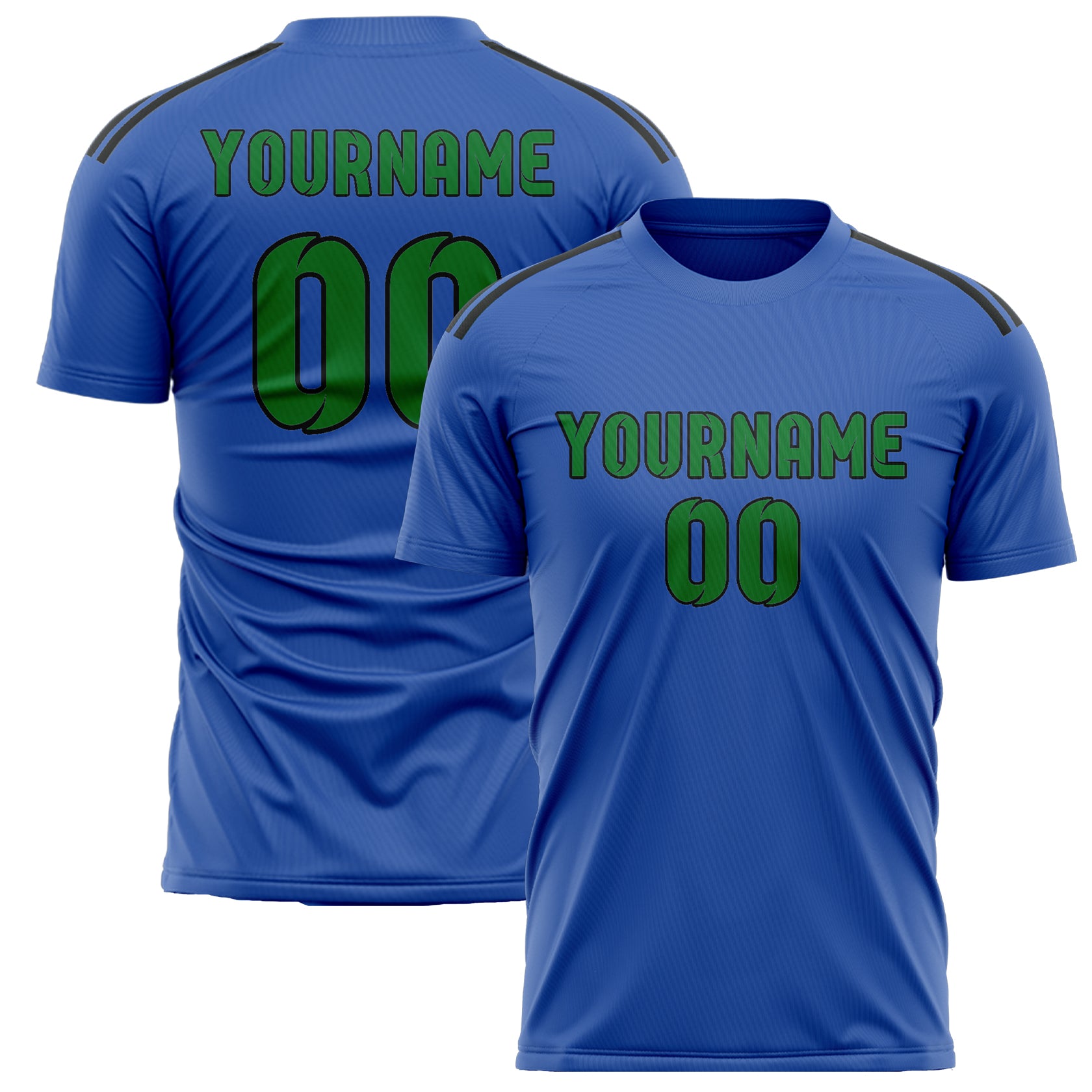 Benutzerdefiniertes Professionelles Himmelblau Smaragdgrün Fußballtrikot