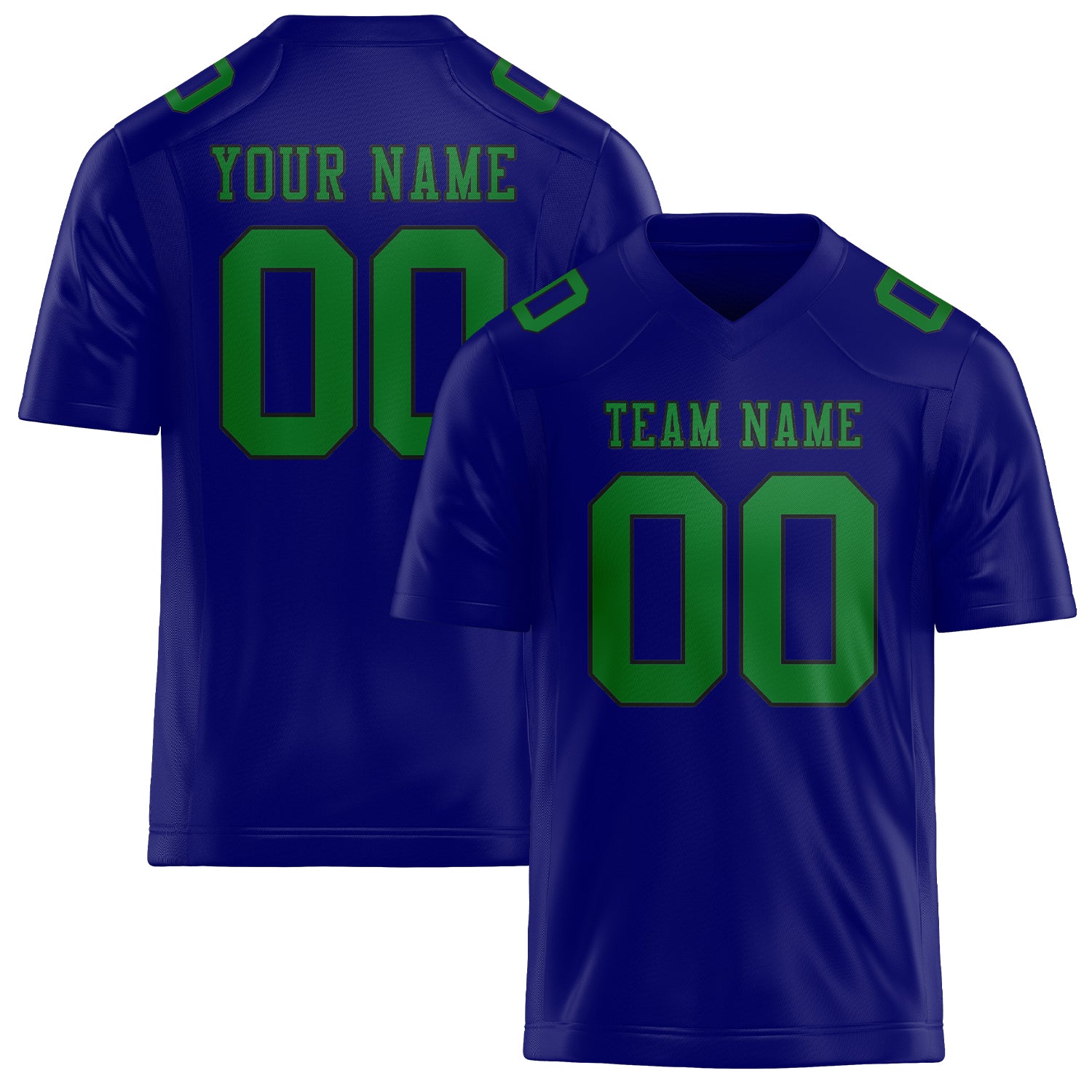 Maglia da rugby professionale personalizzata blu cielo verde smeraldo