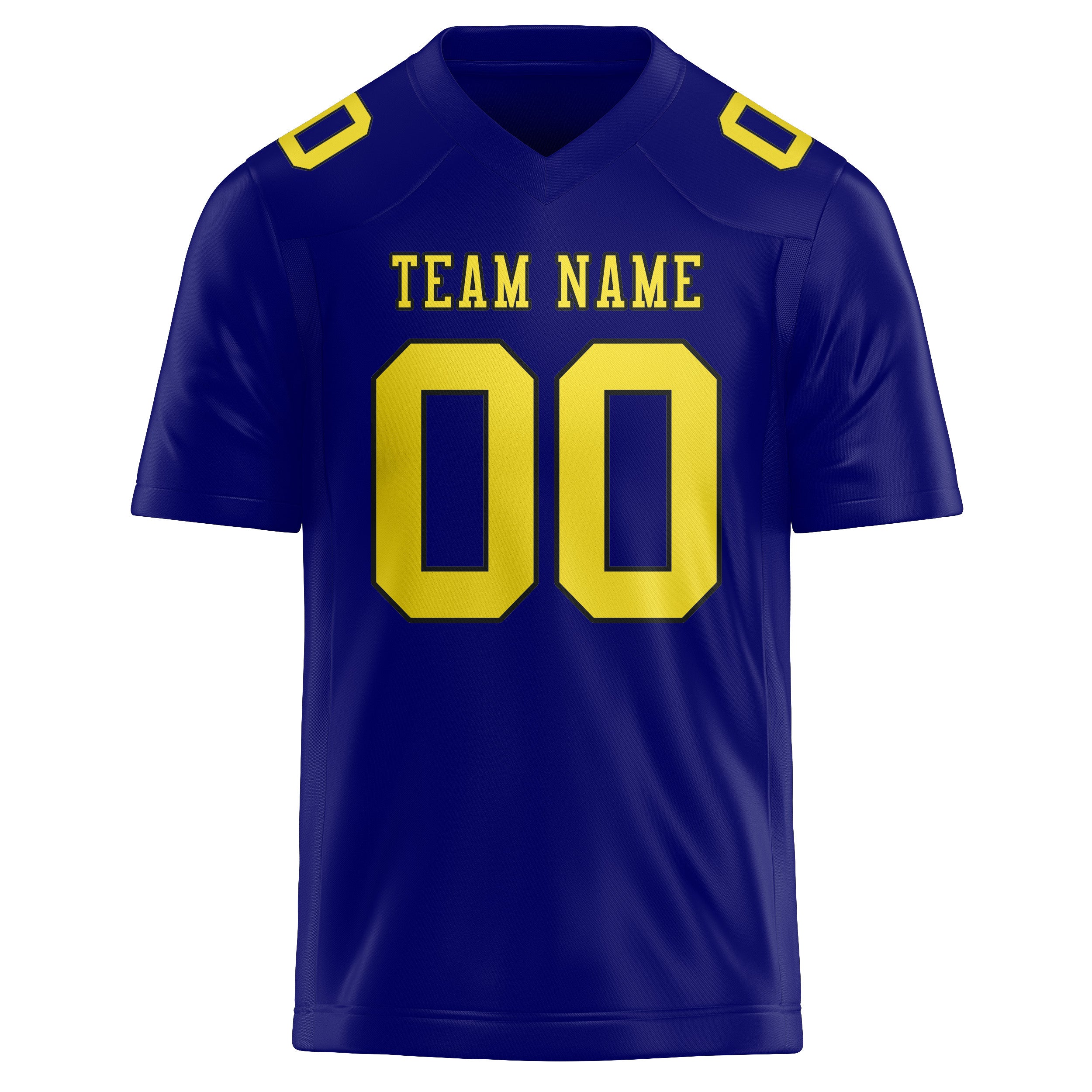 Maglia da rugby professionale personalizzata blu cielo giallo pallido