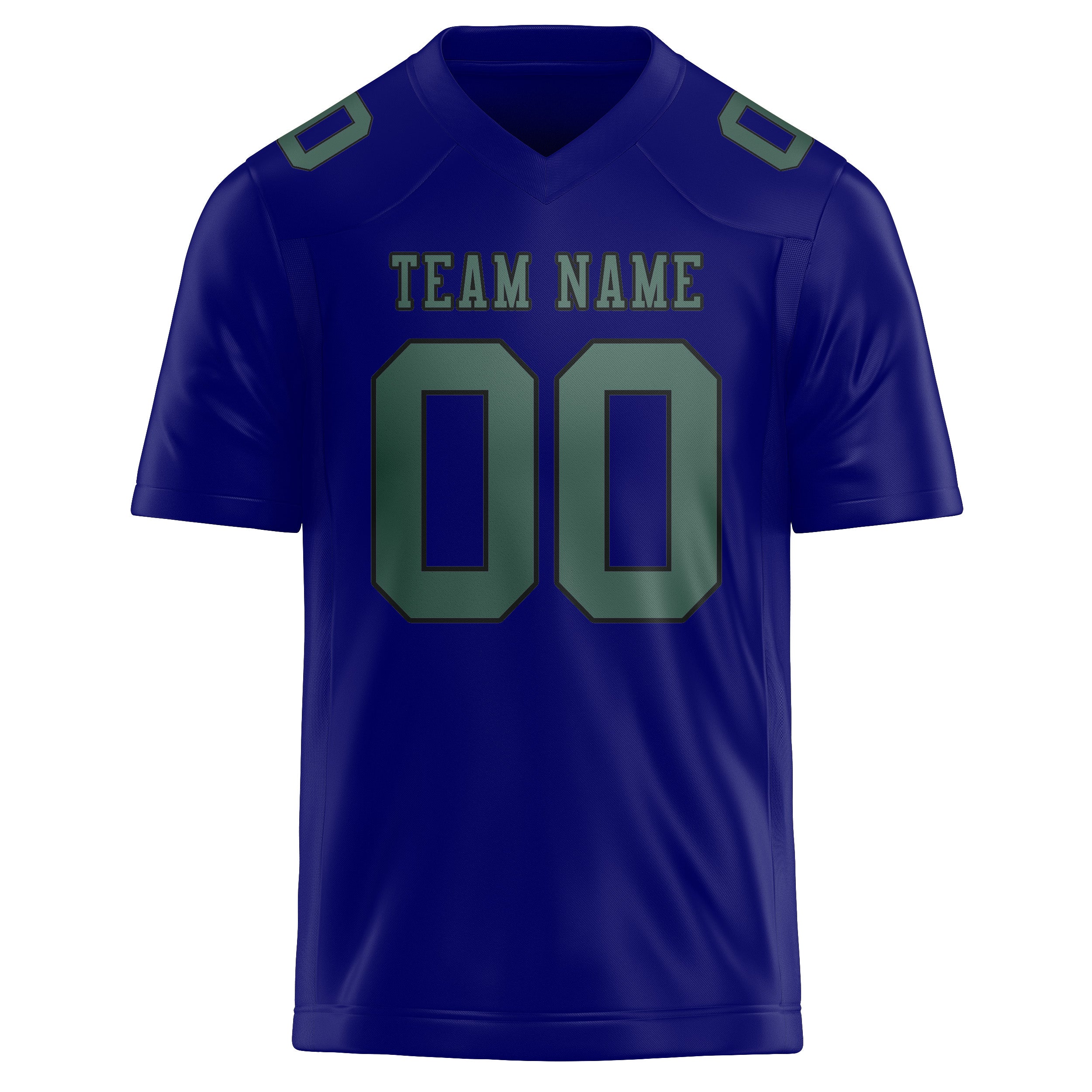 Maglia da rugby professionale personalizzata blu cielo e verde acqua