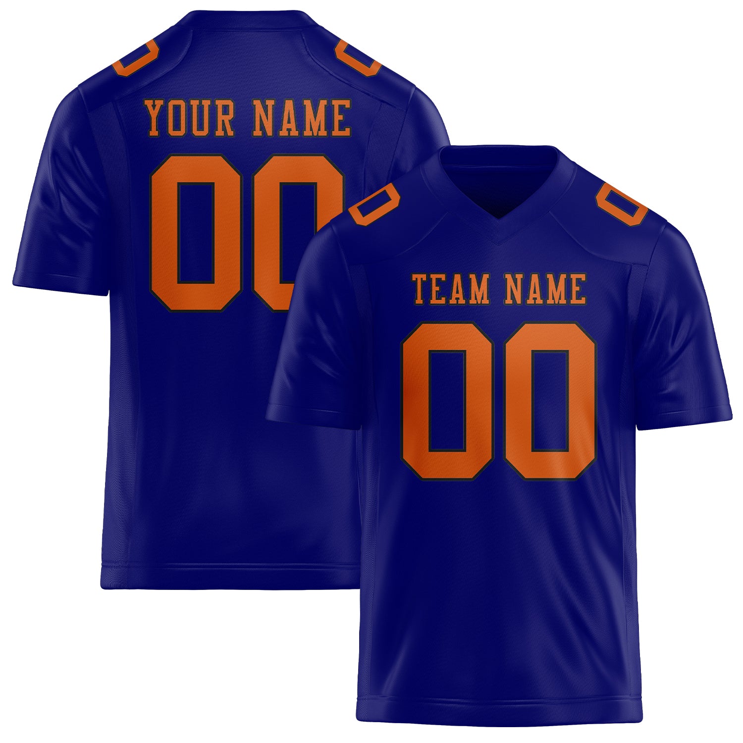 Maglia da rugby professionale personalizzata blu cielo arancione