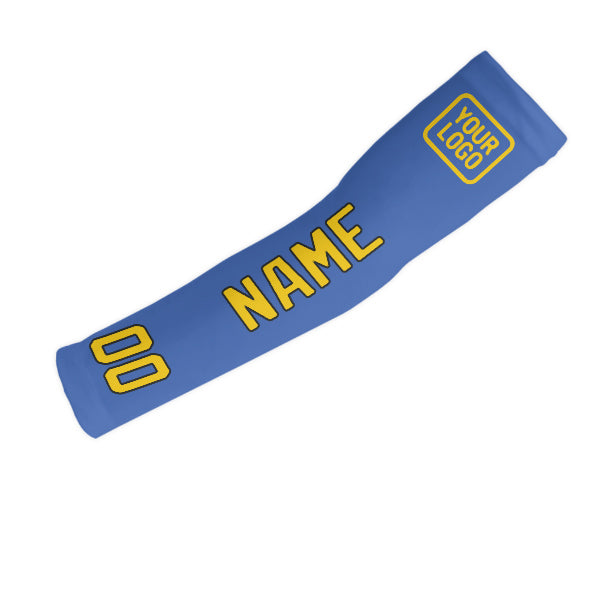 Maßgeschneidertes Himmelblau Gold Armschutz