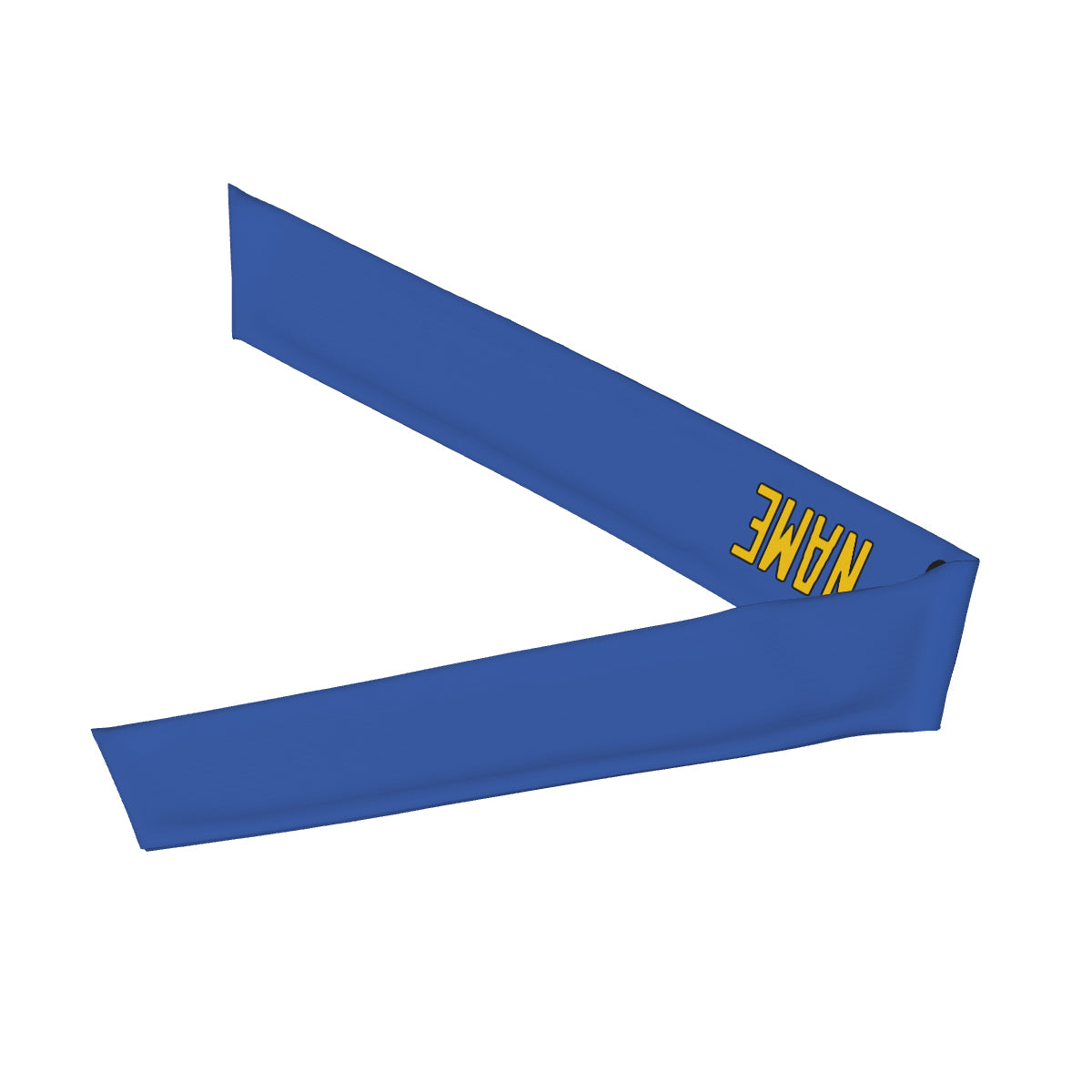 Maßgeschneidertes Himmelblau Gold Stirnband