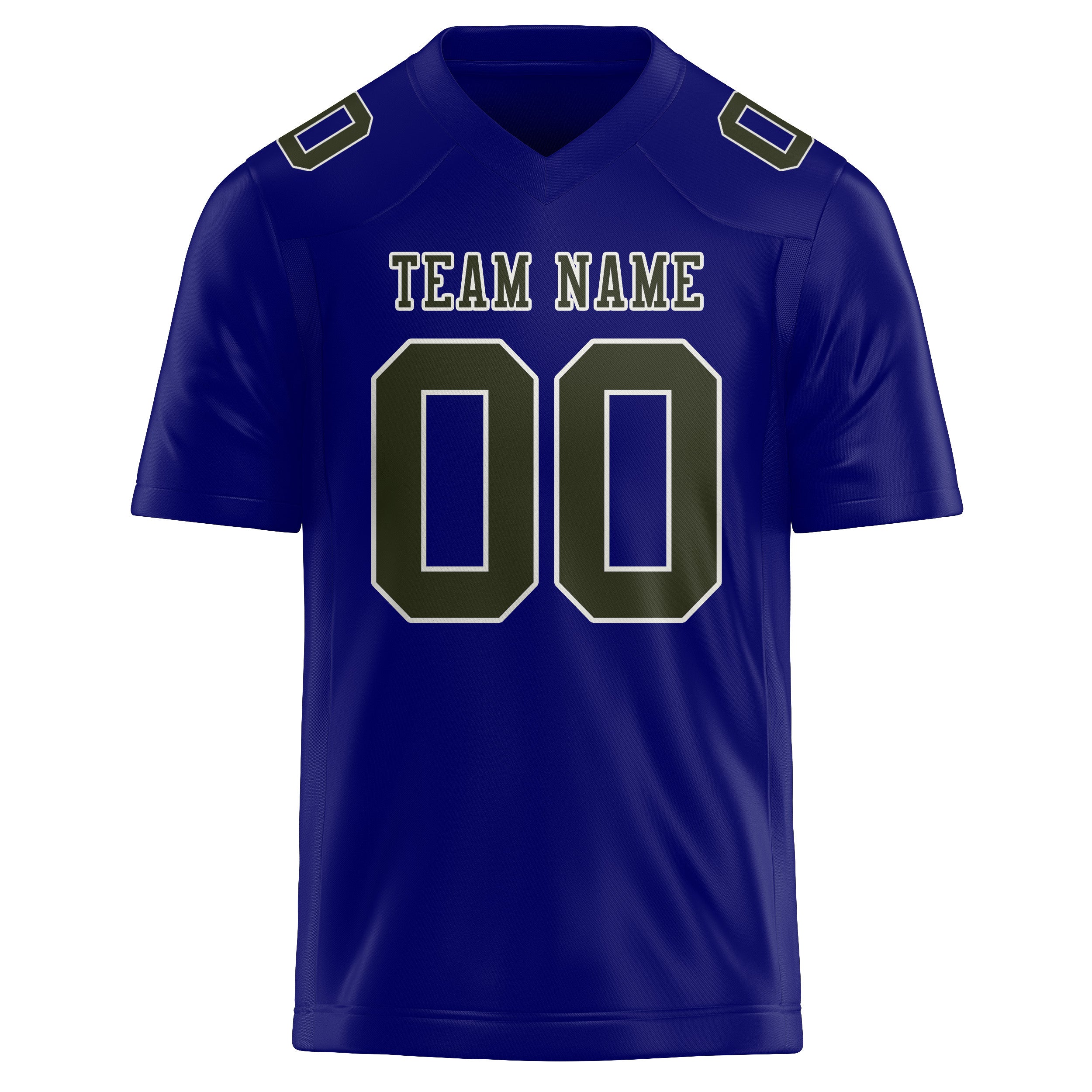 Maglia da rugby personalizzata professionale blu cielo oliva scuro