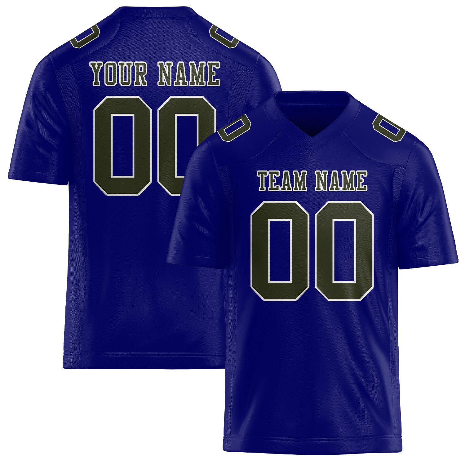 Maglia da rugby personalizzata professionale blu cielo oliva scuro