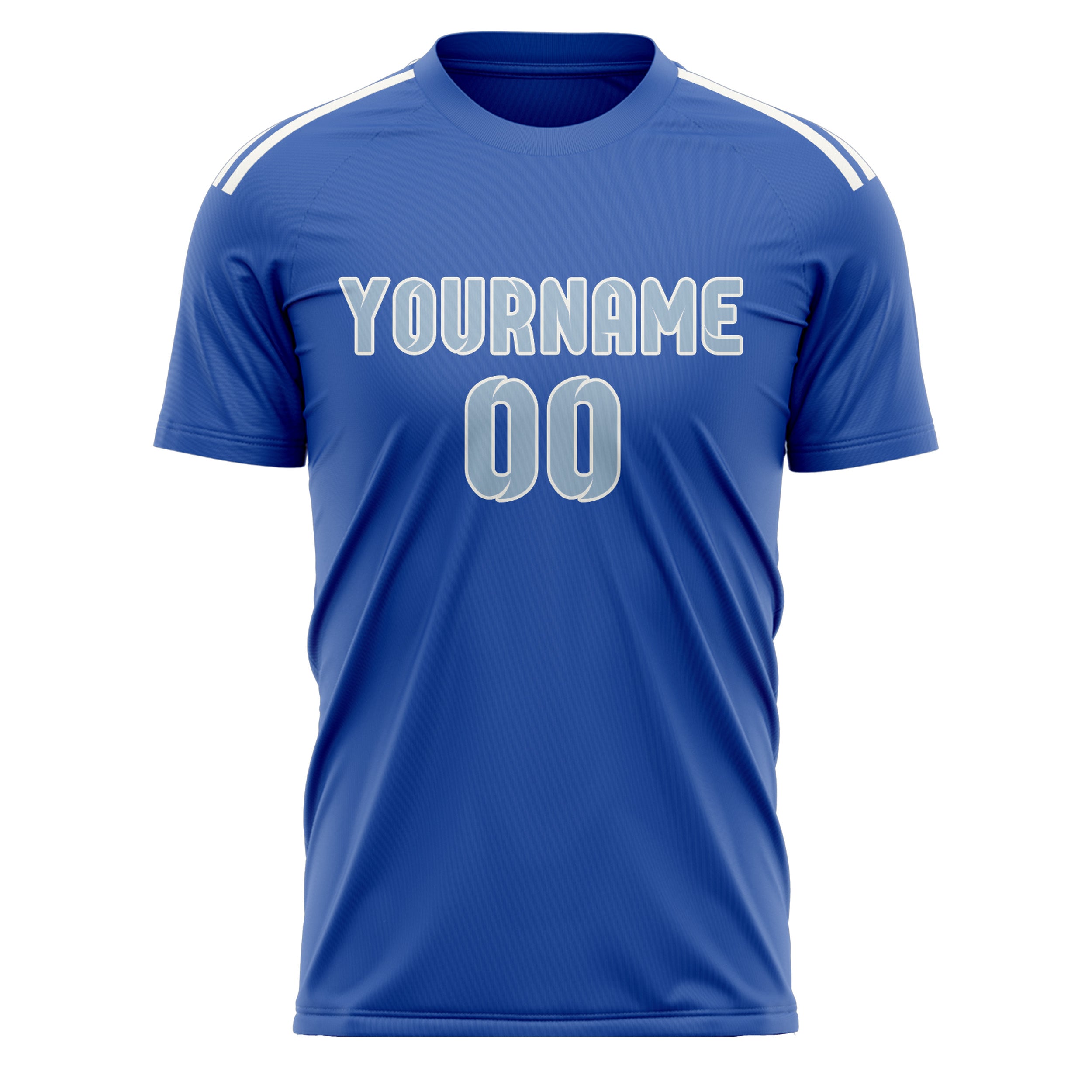 Benutzerdefiniertes Professionelles Himmelblau Hellblau Fußballtrikot