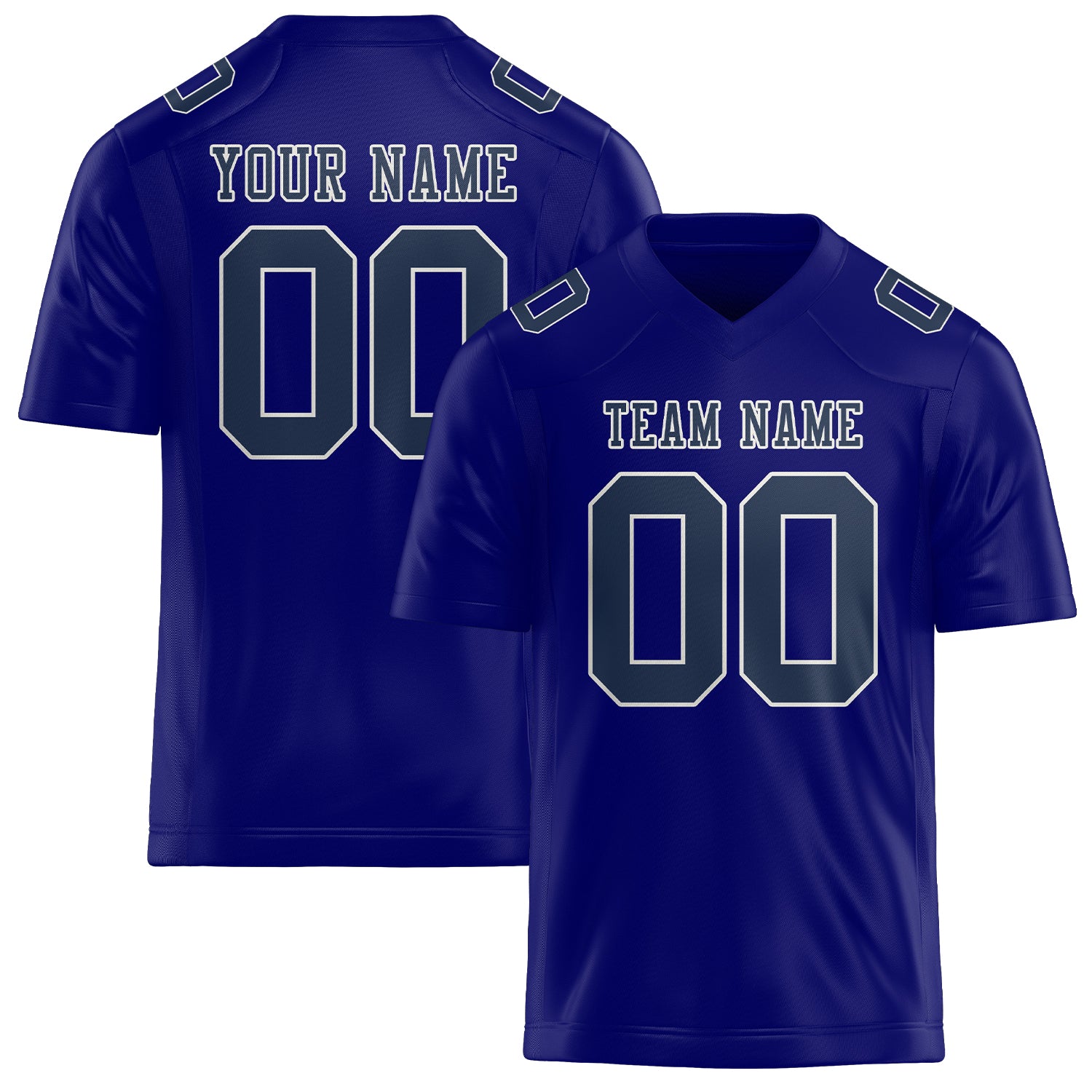 Maglia da rugby blu navy professionale personalizzata
