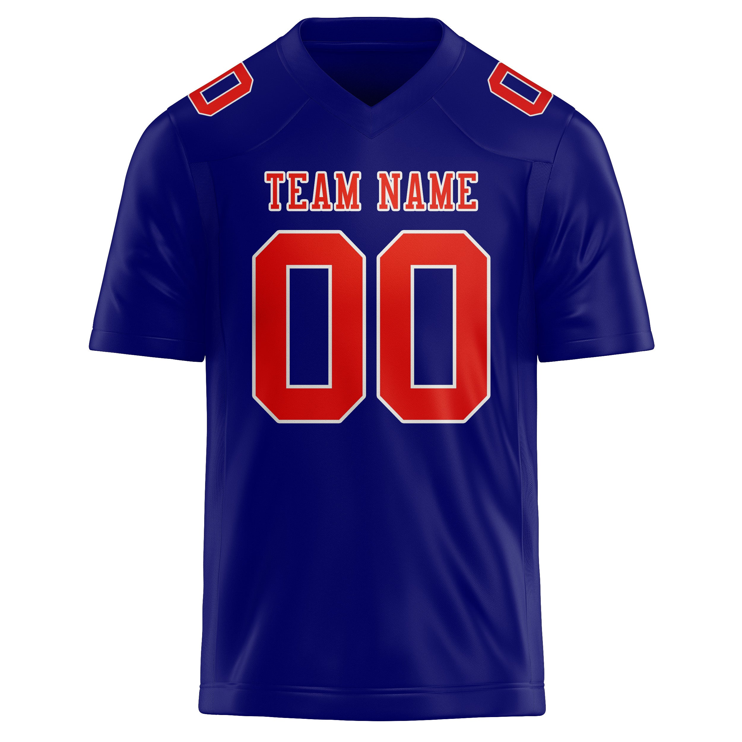 Maglia da rugby professionale personalizzata blu cielo arancione rossa