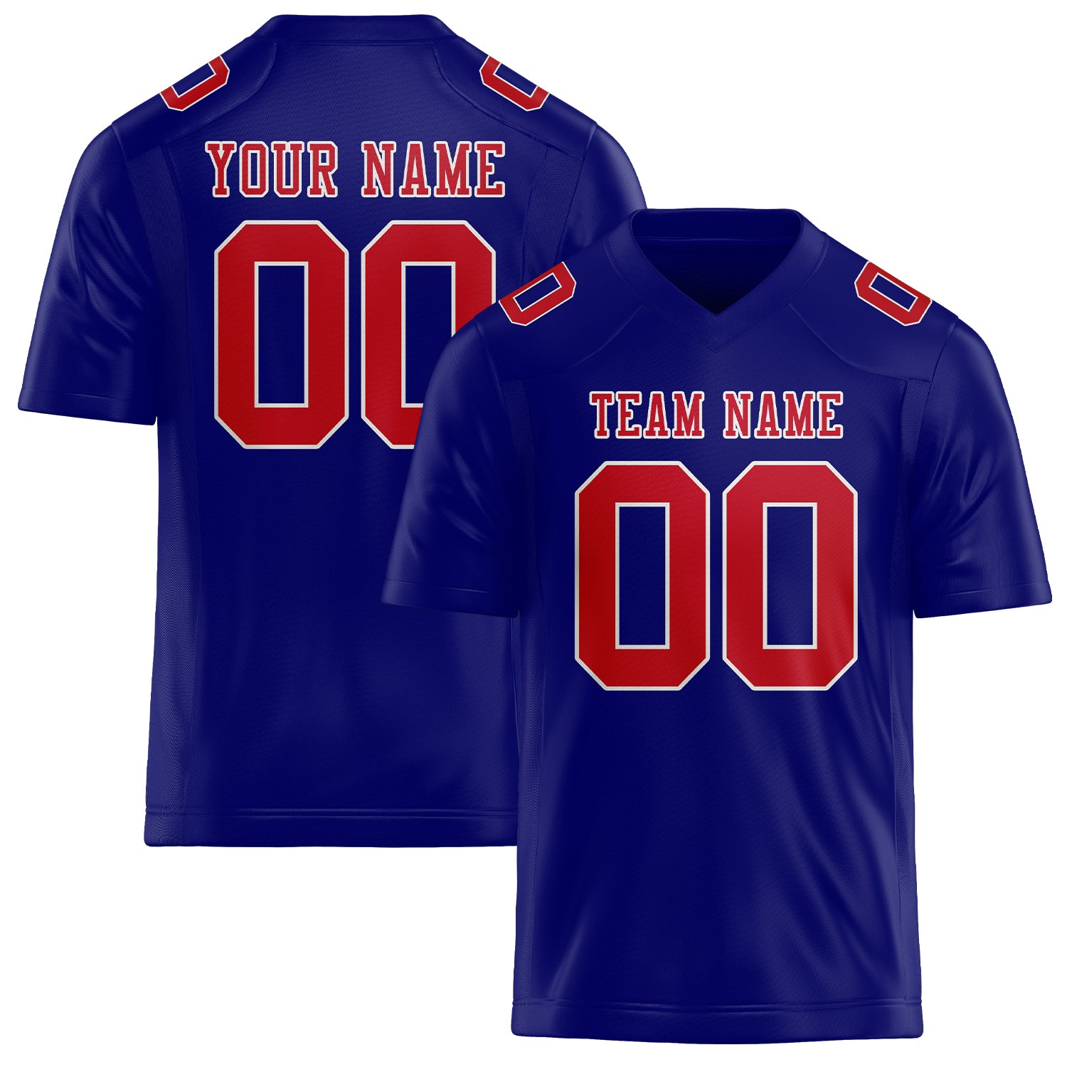 Maglia da rugby professionale personalizzata blu cielo e rossa