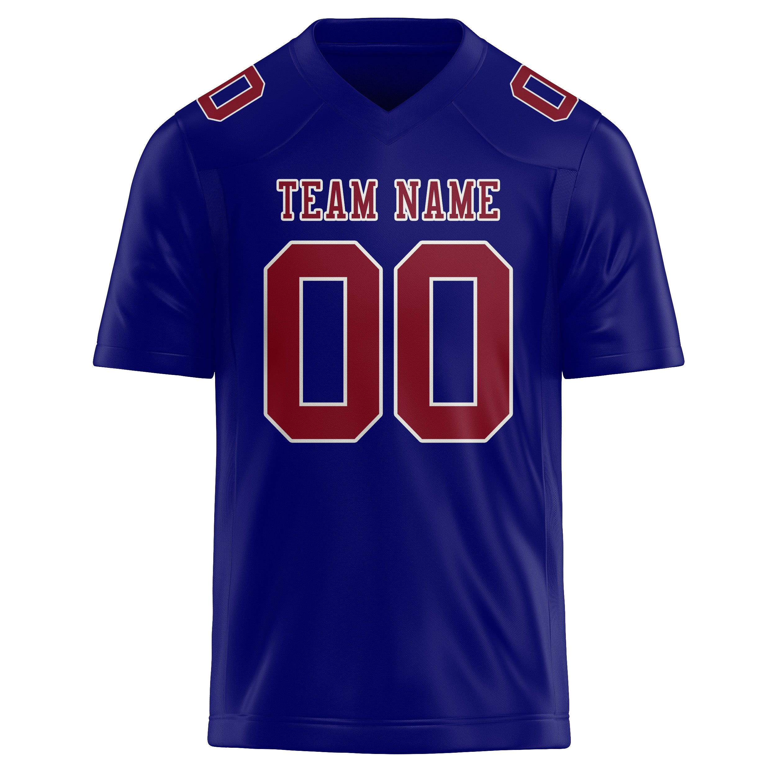 Maglia da rugby professionale personalizzata blu cielo cremisi