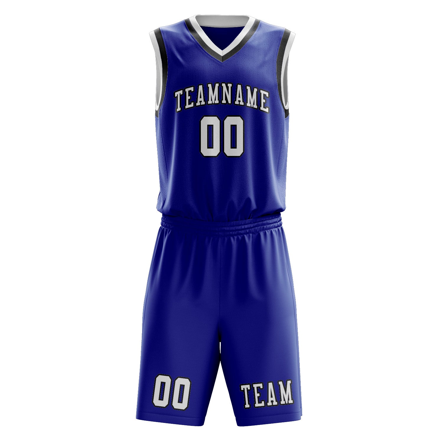 Benutzerdefiniertes Professionelles Himmelblau Weiß Basketballtrikot-Set