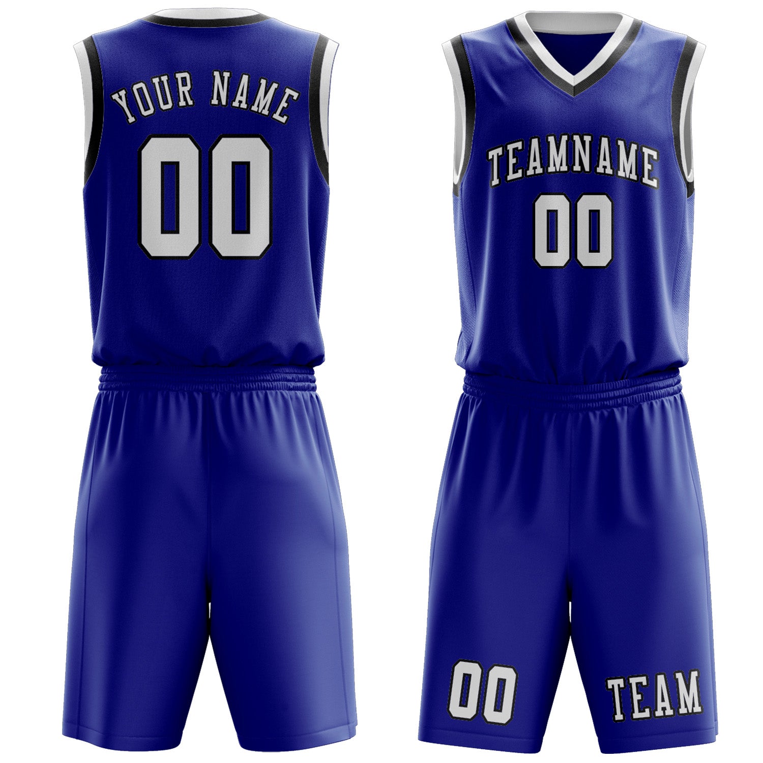 Benutzerdefiniertes Professionelles Himmelblau Weiß Basketballtrikot-Set