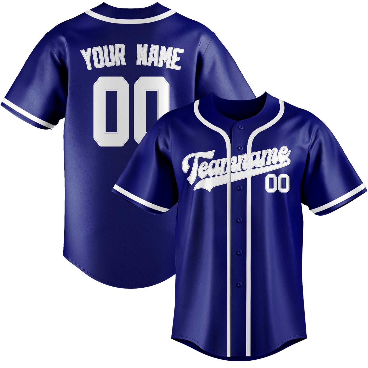 Benutzerdefiniertes Professionelles Himmelblau Weiß Baseballtrikot