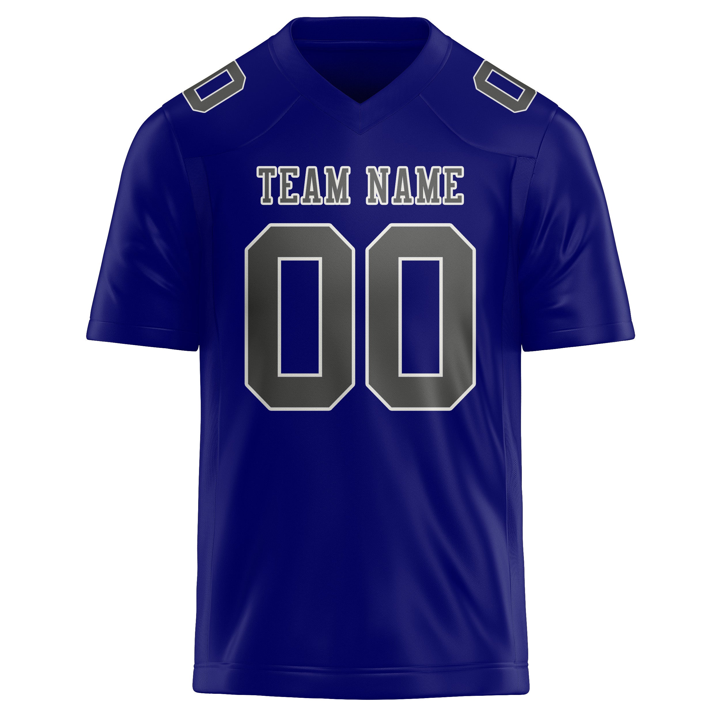 Maglia da rugby professionale personalizzata blu cielo grigio scuro