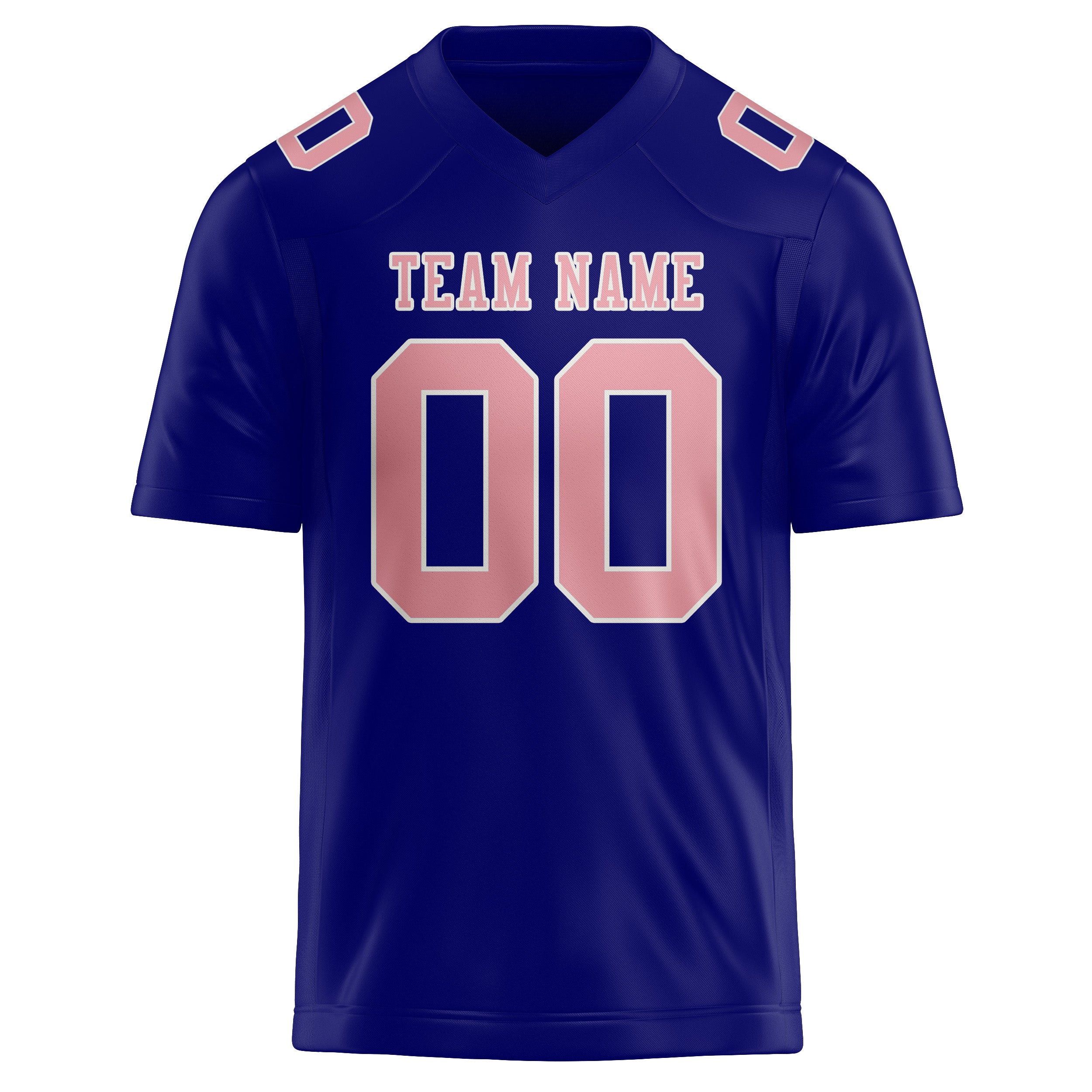 Maglia da rugby professionale personalizzata blu cielo e rosa