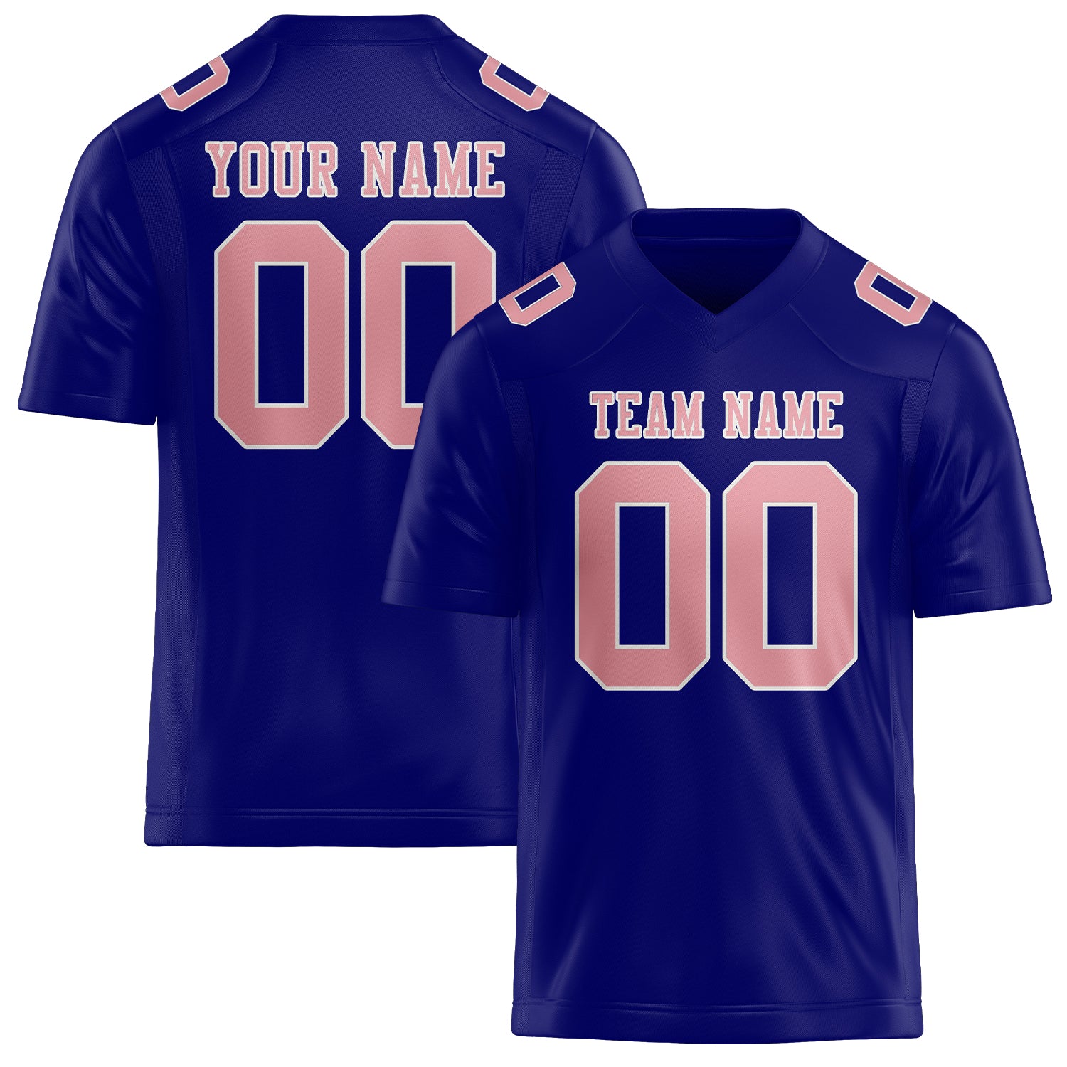 Maglia da rugby professionale personalizzata blu cielo e rosa