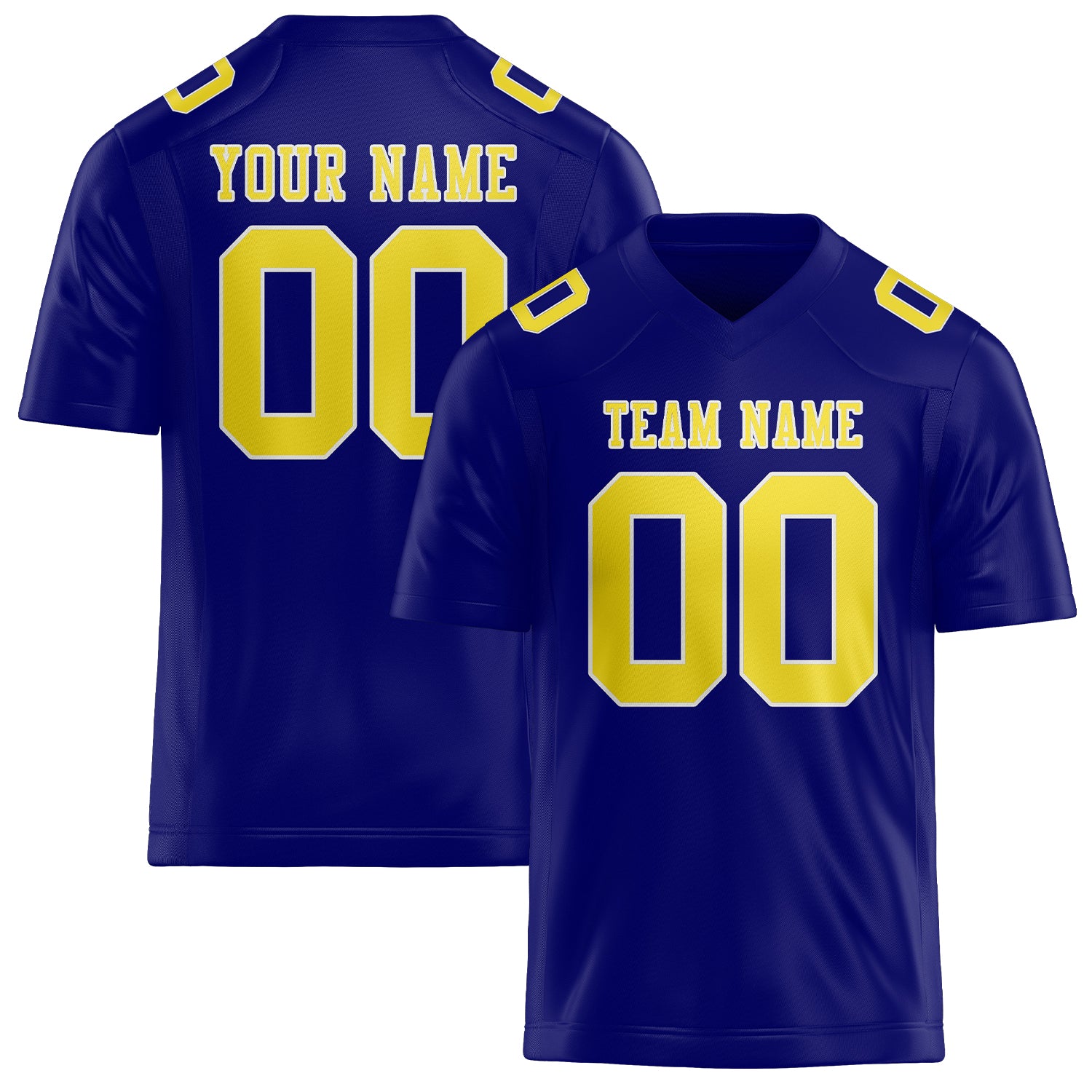 Maglia da rugby professionale personalizzata blu cielo giallo pallido