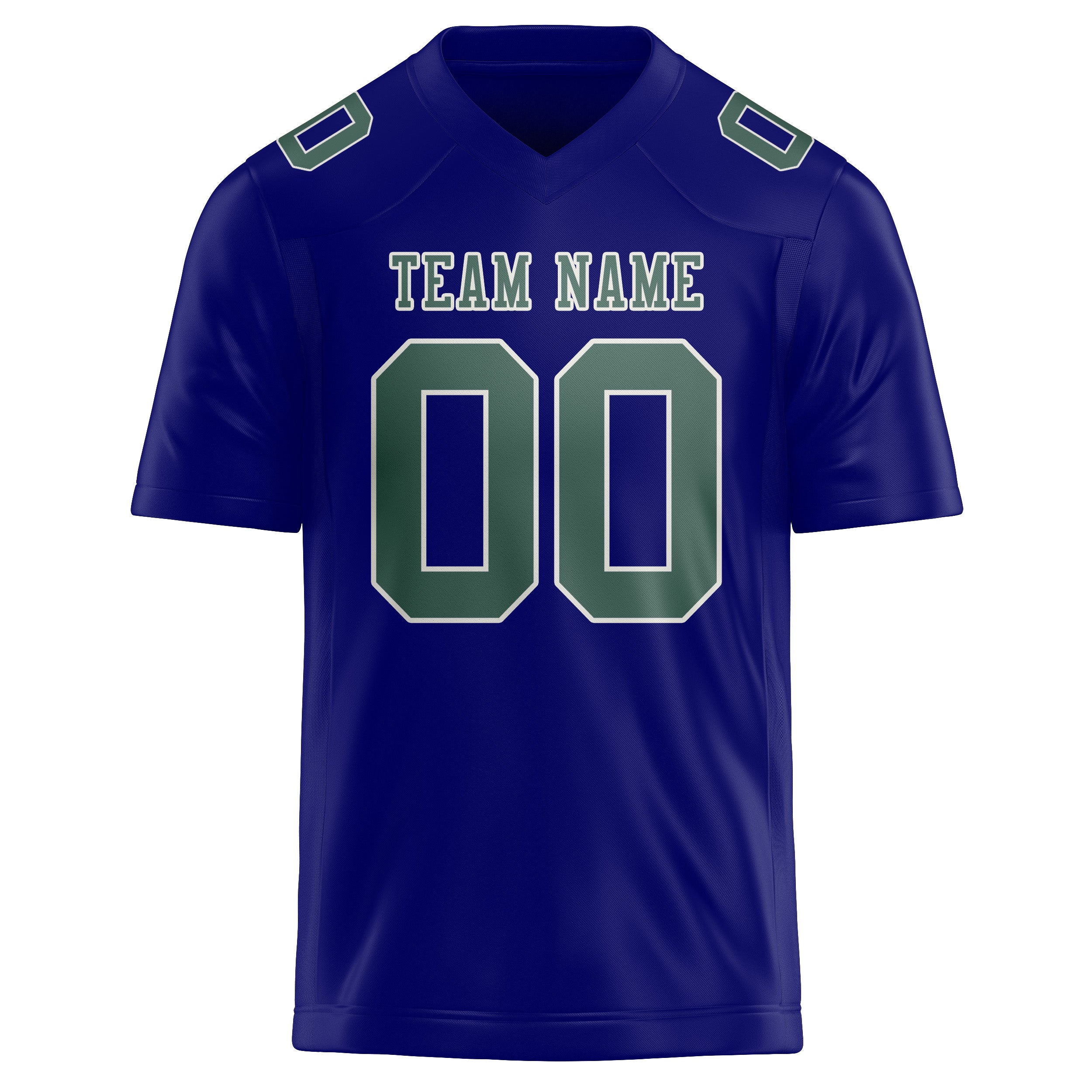 Maglia da rugby professionale personalizzata blu cielo e verde acqua