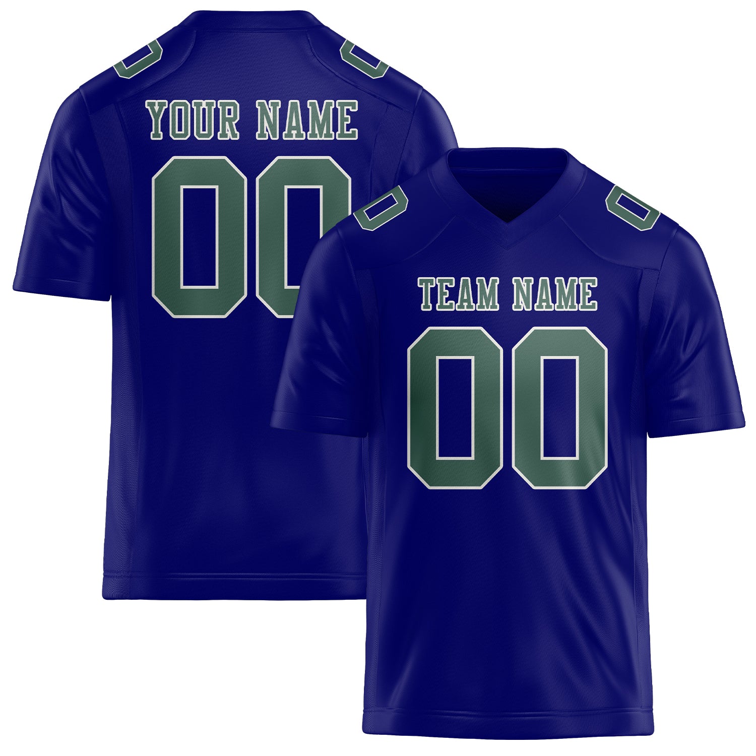Maglia da rugby professionale personalizzata blu cielo e verde acqua