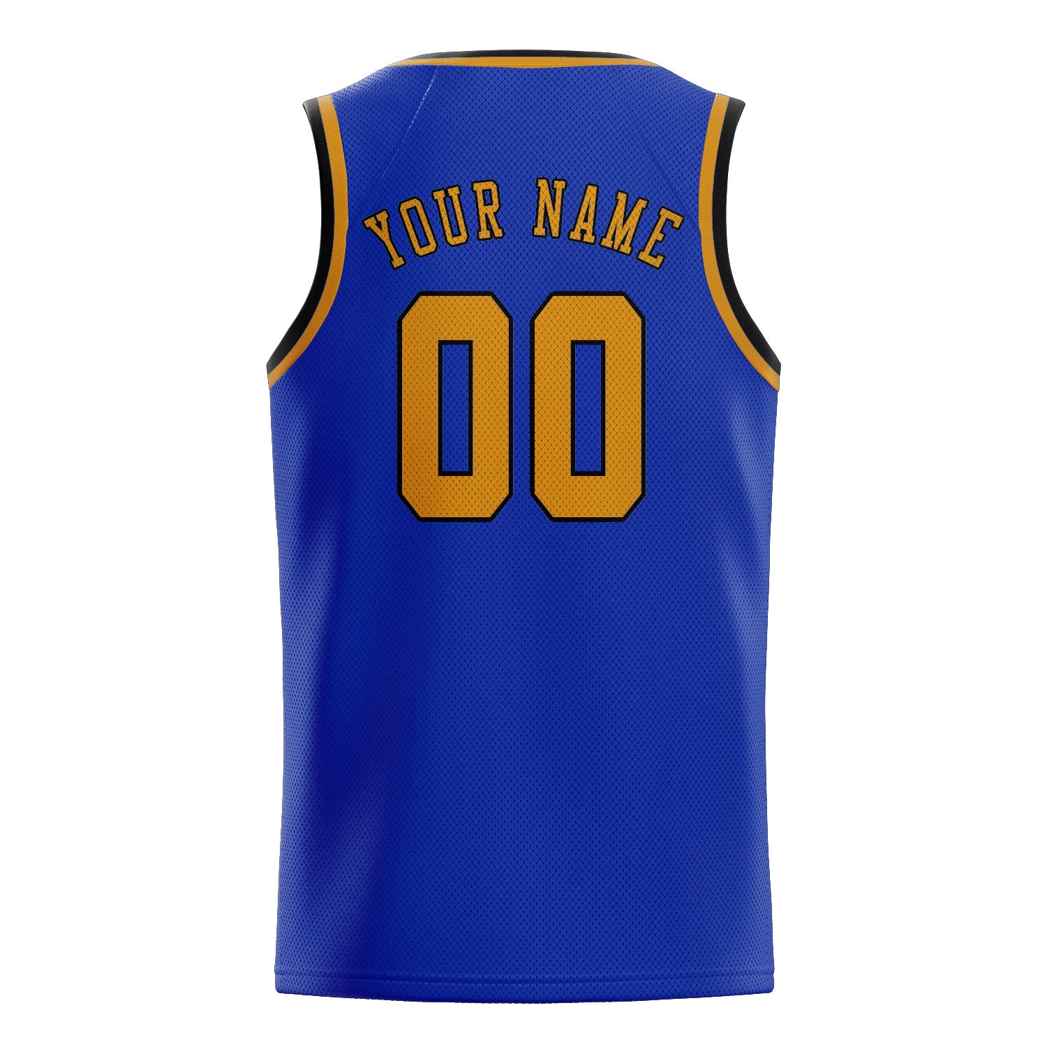 Benutzerdefiniertes Professionelles Himmelblau Gelb Basketballtrikot