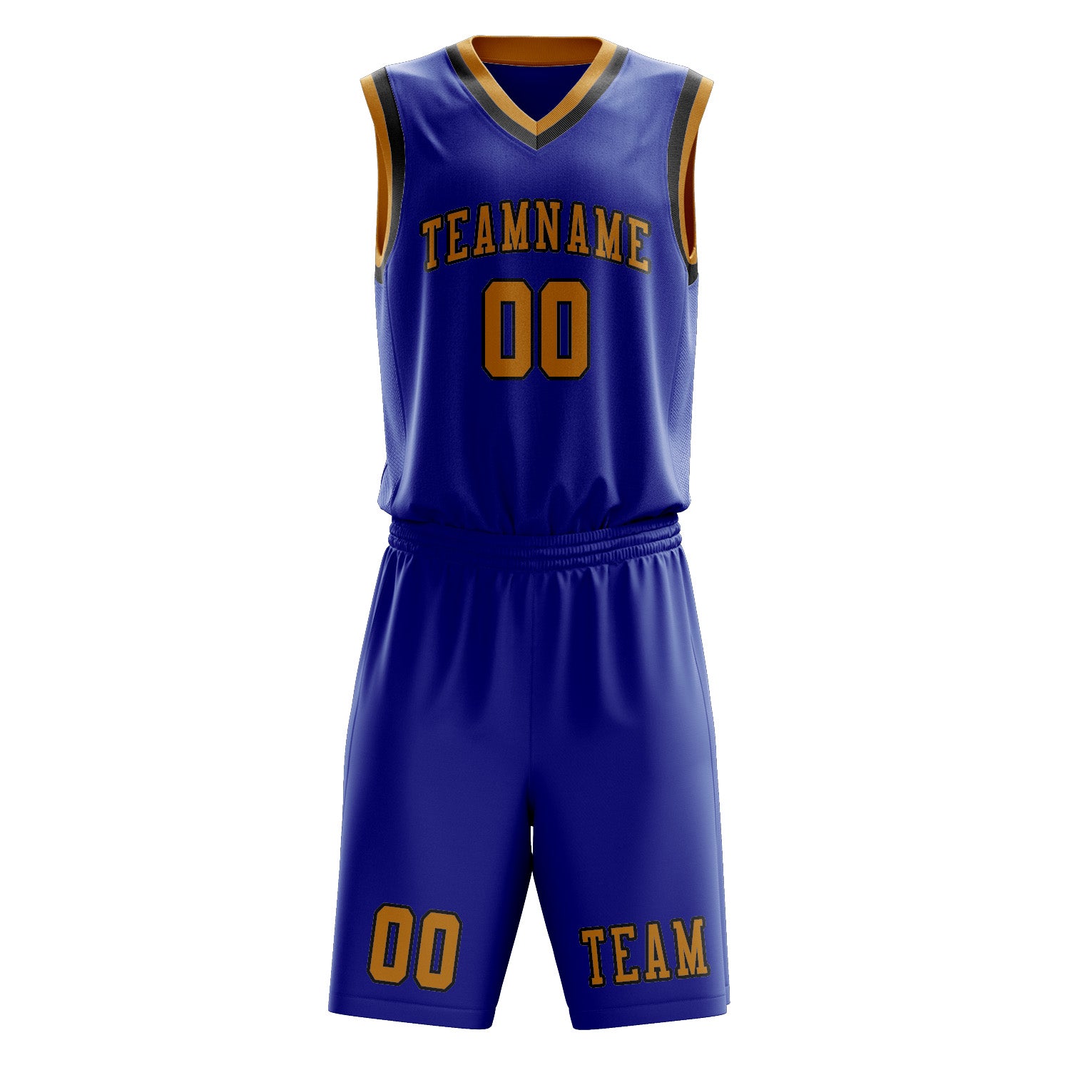 Benutzerdefiniertes Professionelles Himmelblau Gelb Basketballtrikot-Set