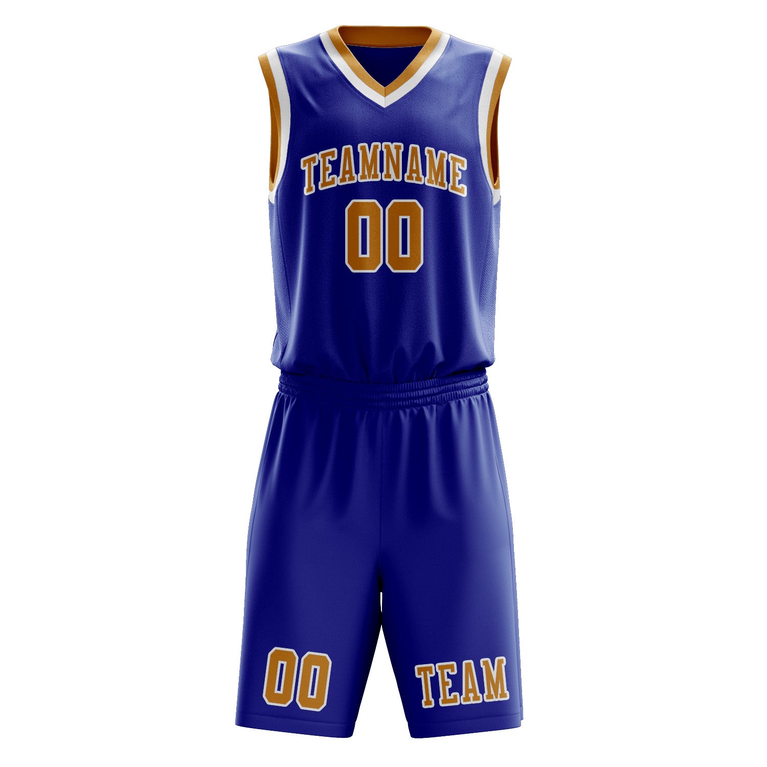 Benutzerdefiniertes Professionelles Himmelblau Gelb Basketballtrikot-Set