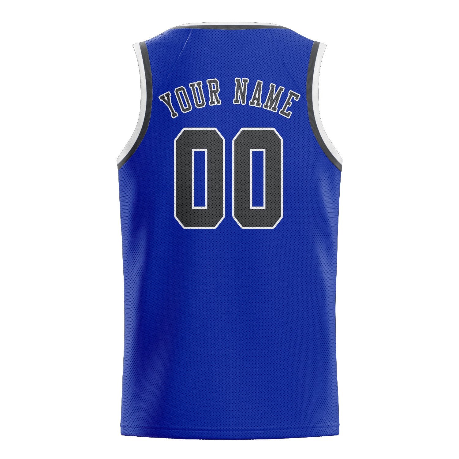 Benutzerdefiniertes Professionelles Himmelblau Dunkelgrau Basketballtrikot